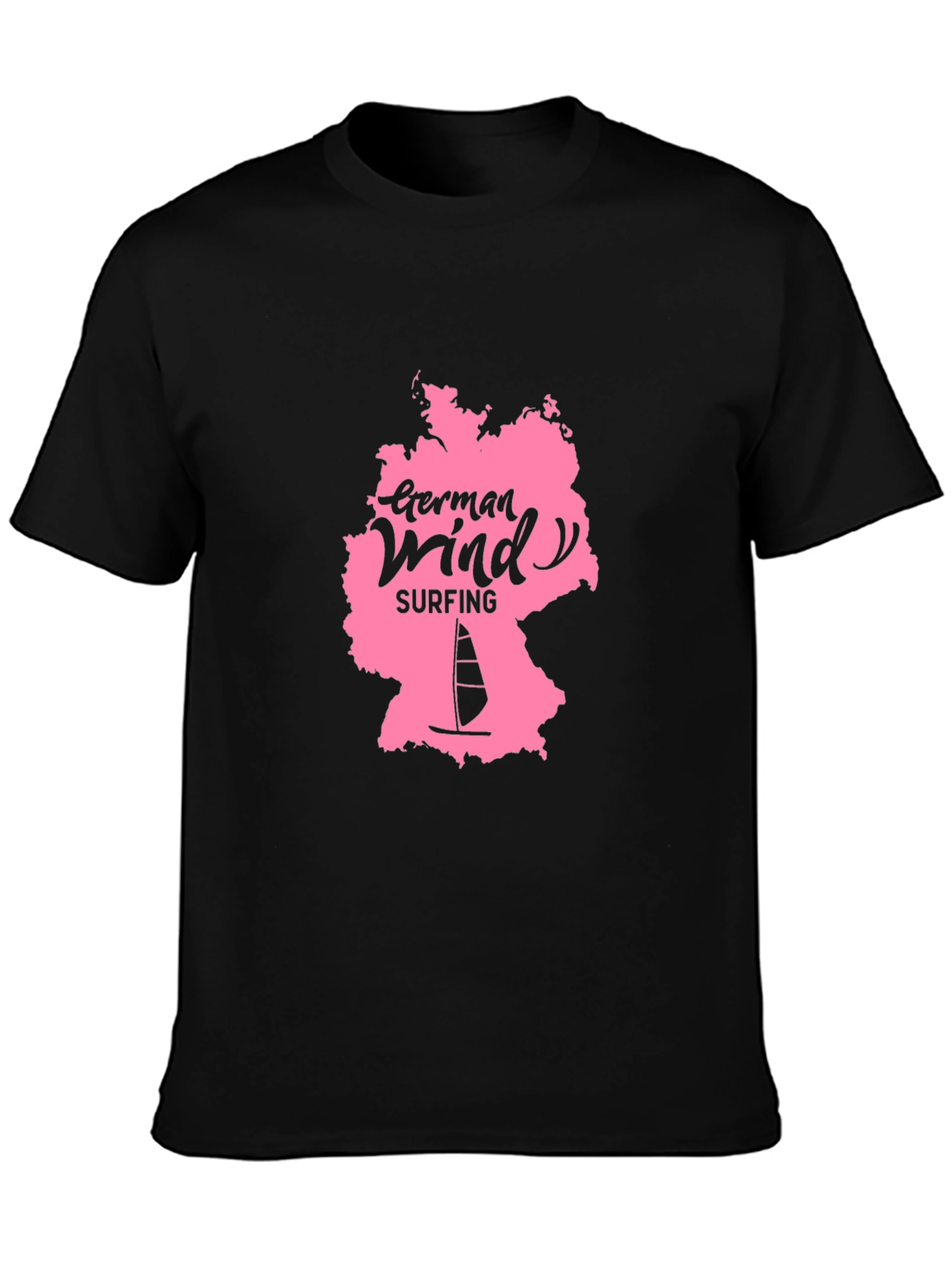 German Windsurfing Black Tee