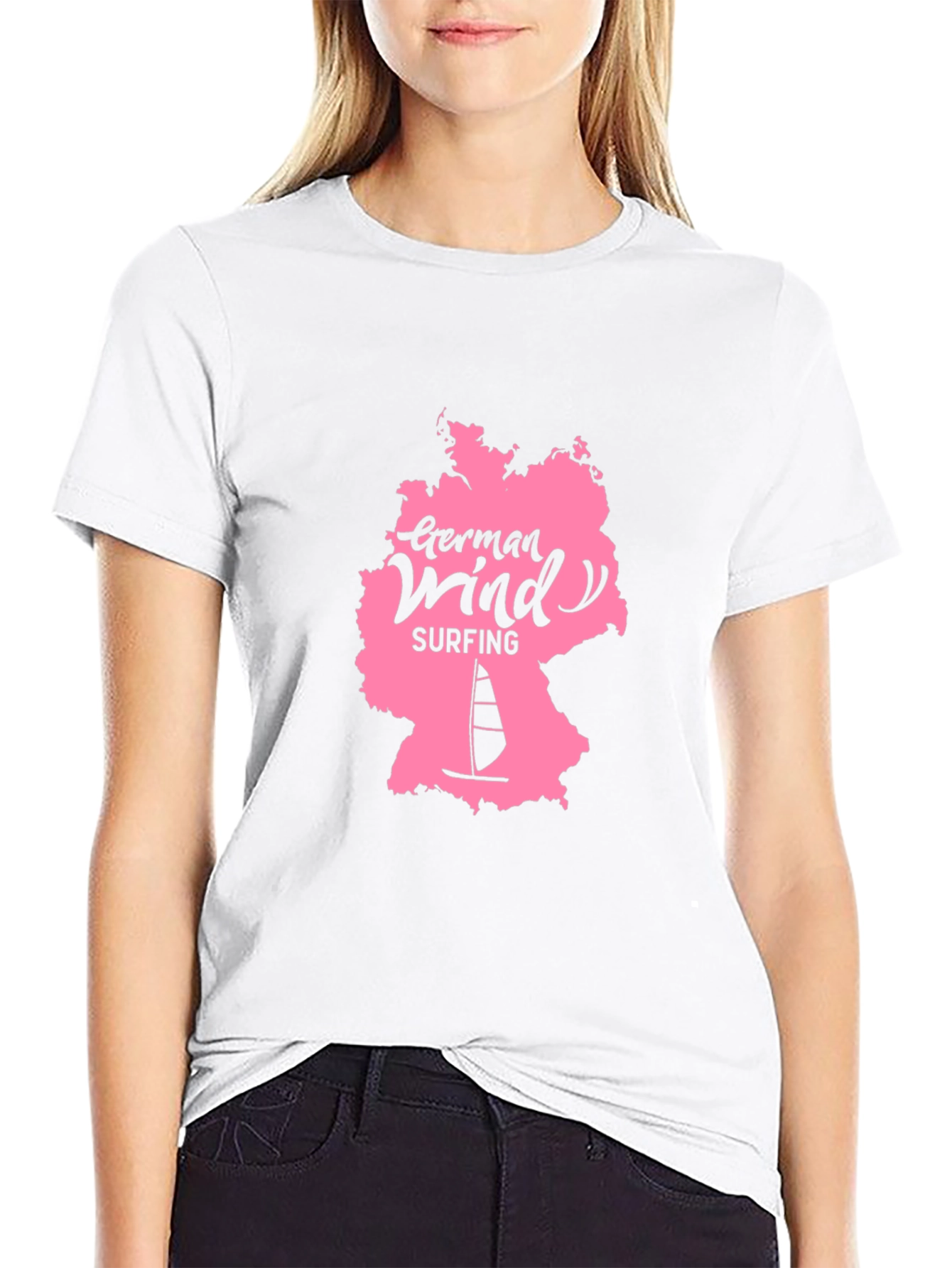 German Windsurfing Black Tee