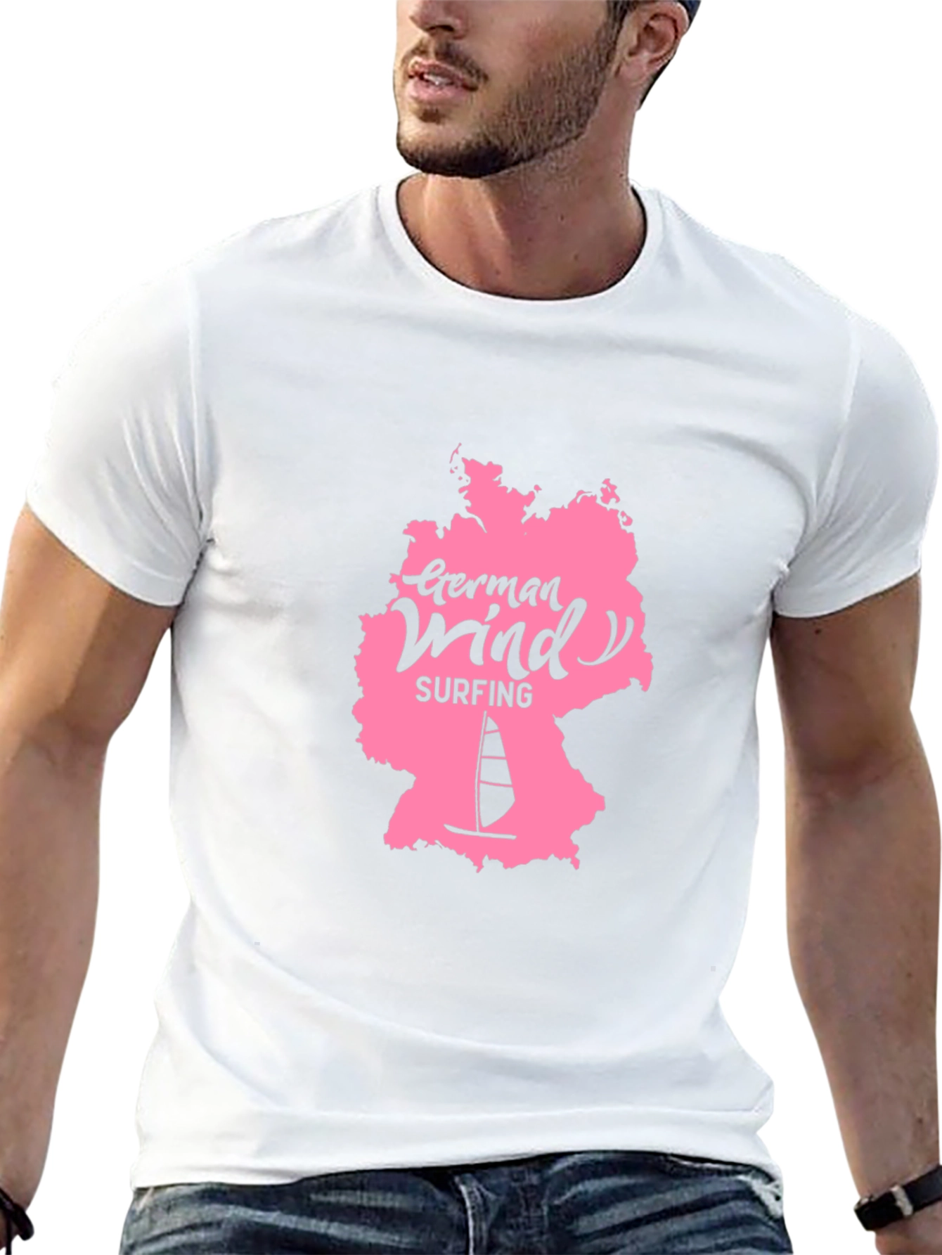 German Windsurfing Black Tee