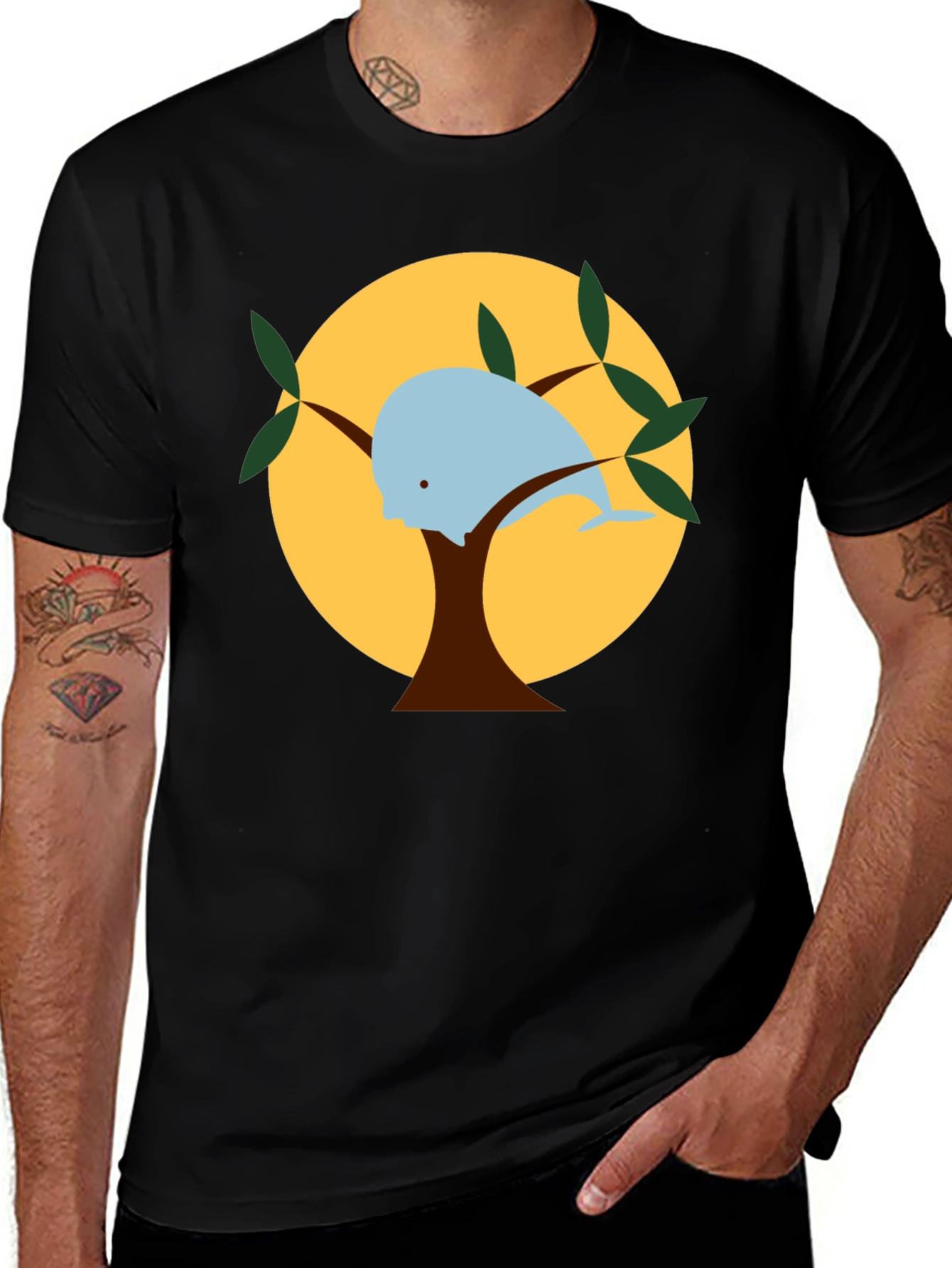 Whale Tree T-Shirt - Unique Graphic Tee