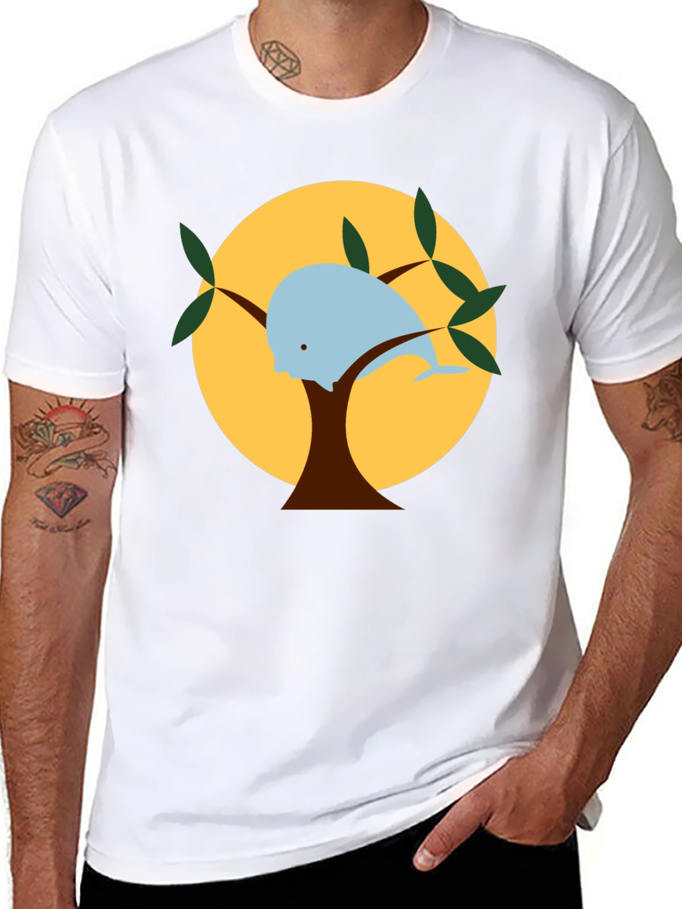 Whale Tree T-Shirt - Unique Graphic Tee