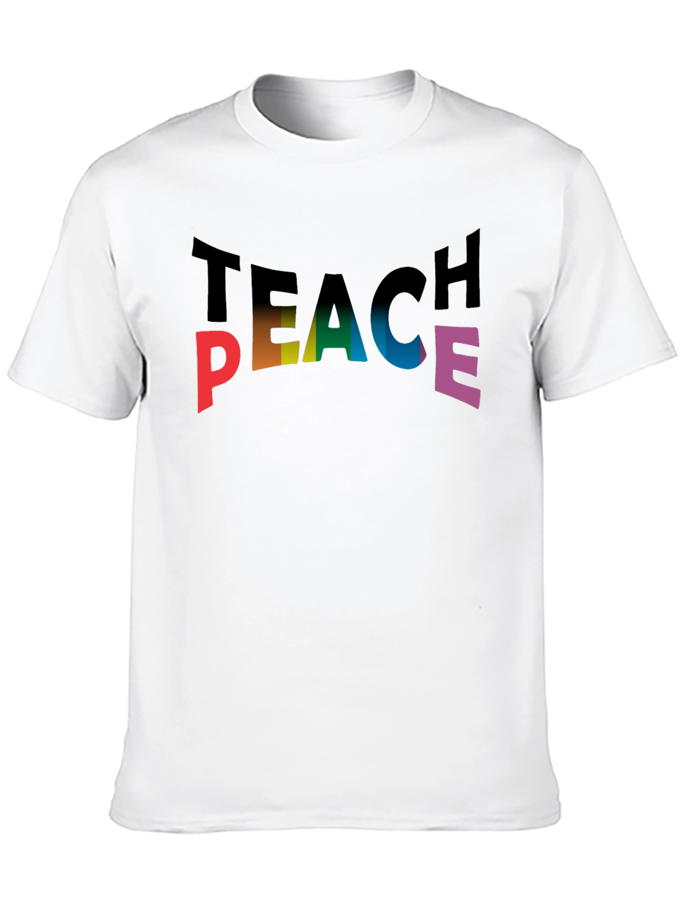 Teach Peace Rainbow T-Shirt