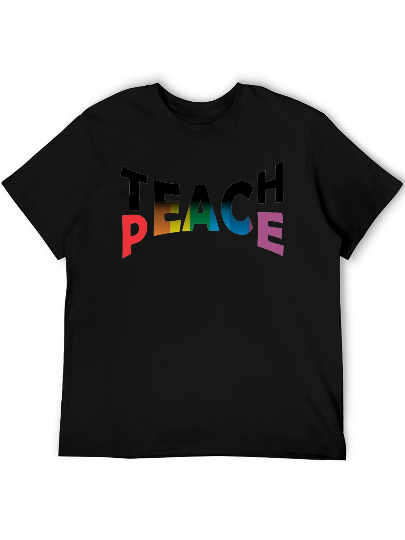 Teach Peace Rainbow T-Shirt