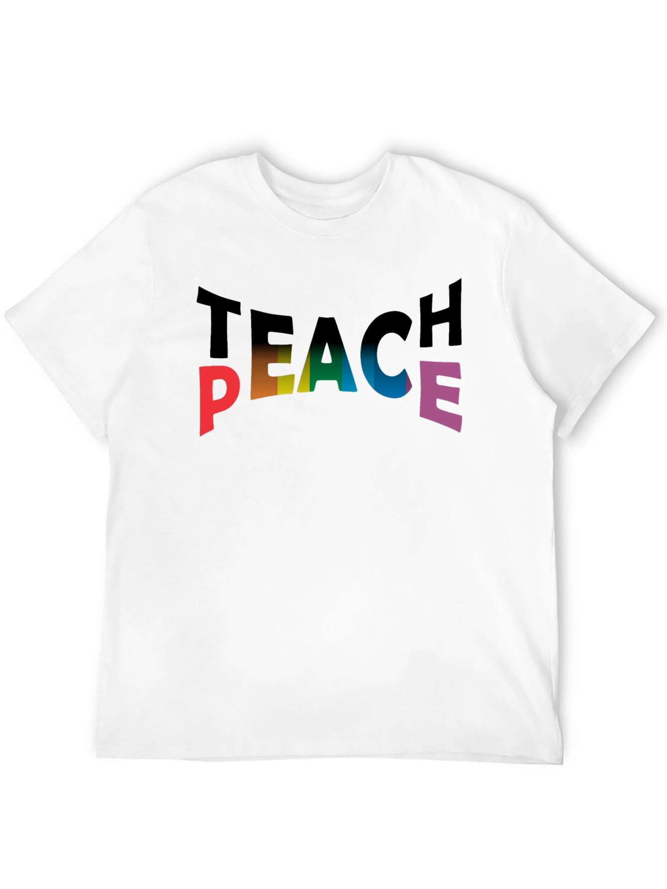 Teach Peace Rainbow T-Shirt