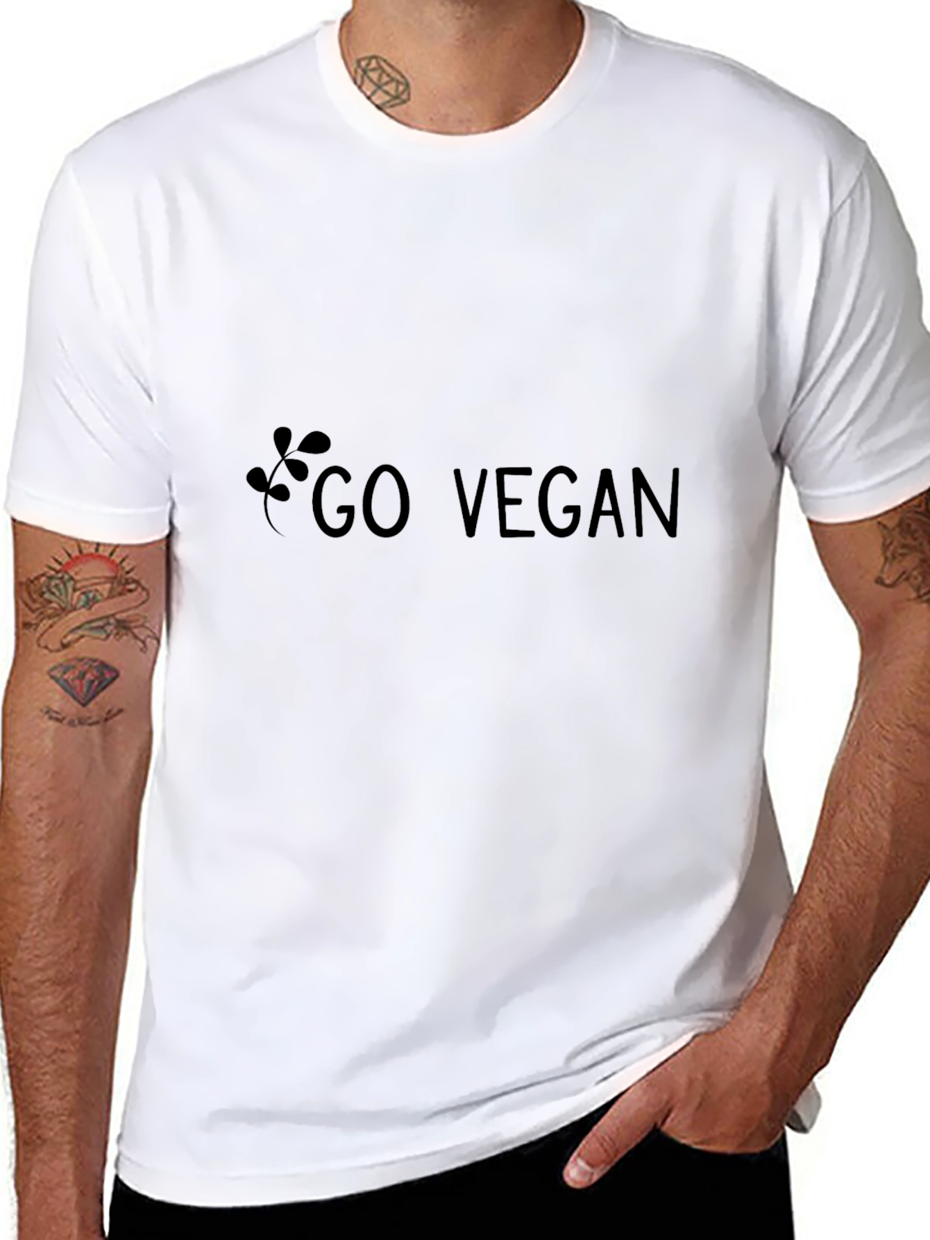 Go Vegan Black T-Shirt