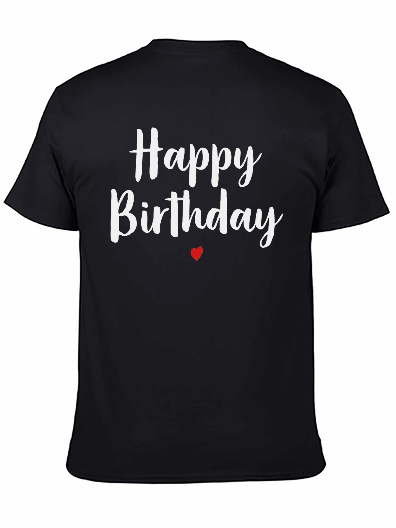 Happy Birthday Graphic Tee - Black