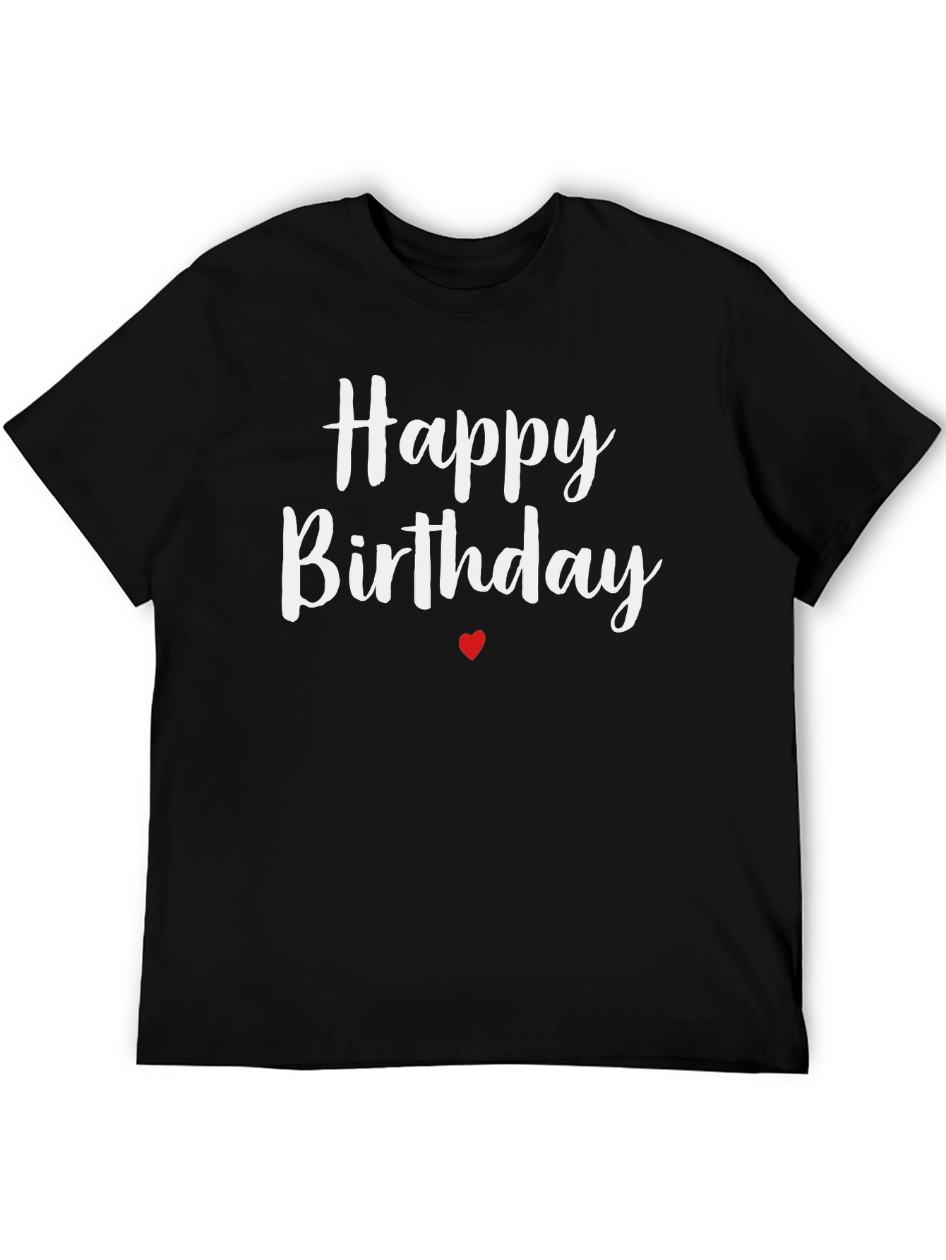 Happy Birthday Graphic Tee - Black