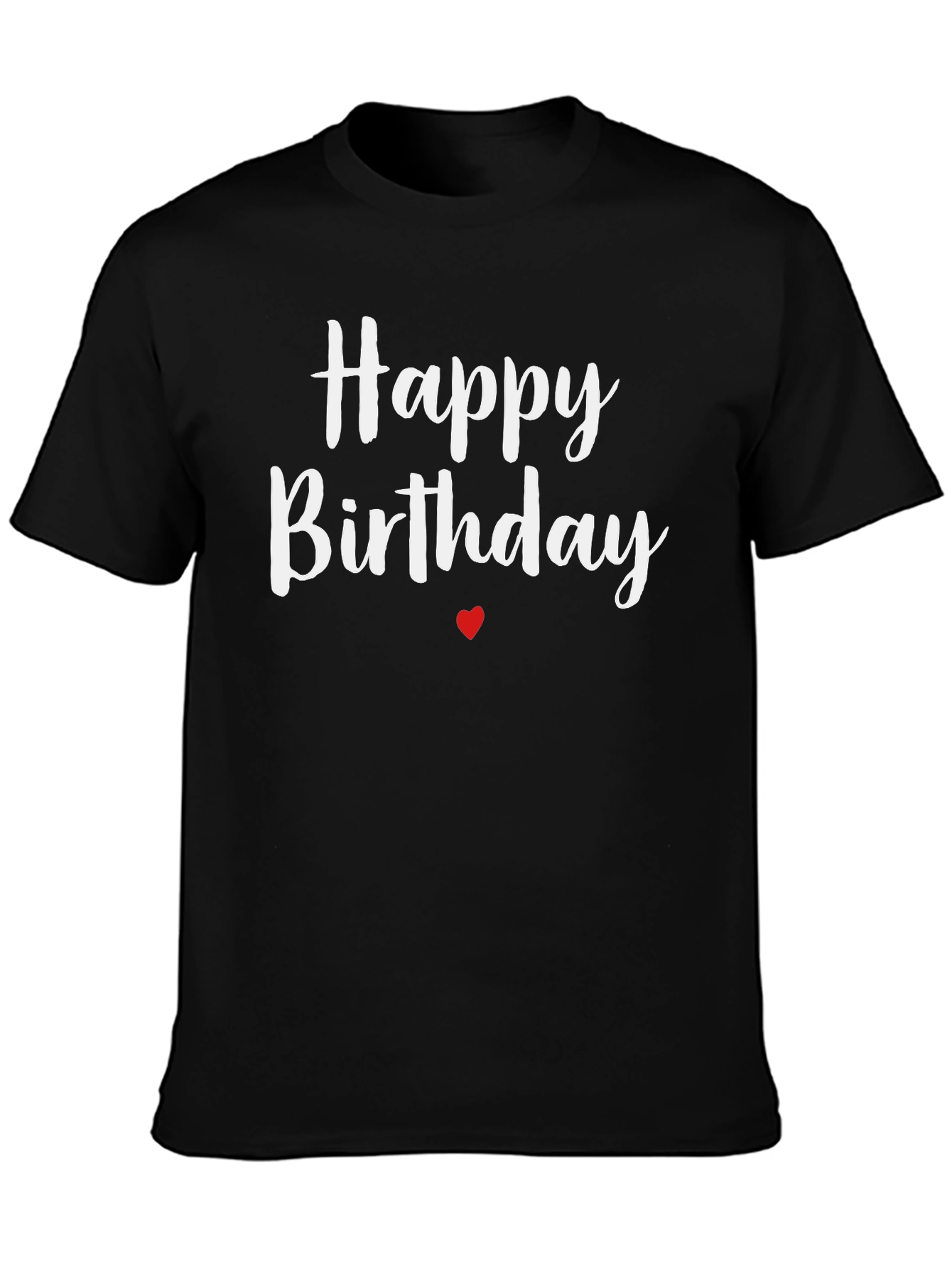 Happy Birthday Graphic Tee - Black