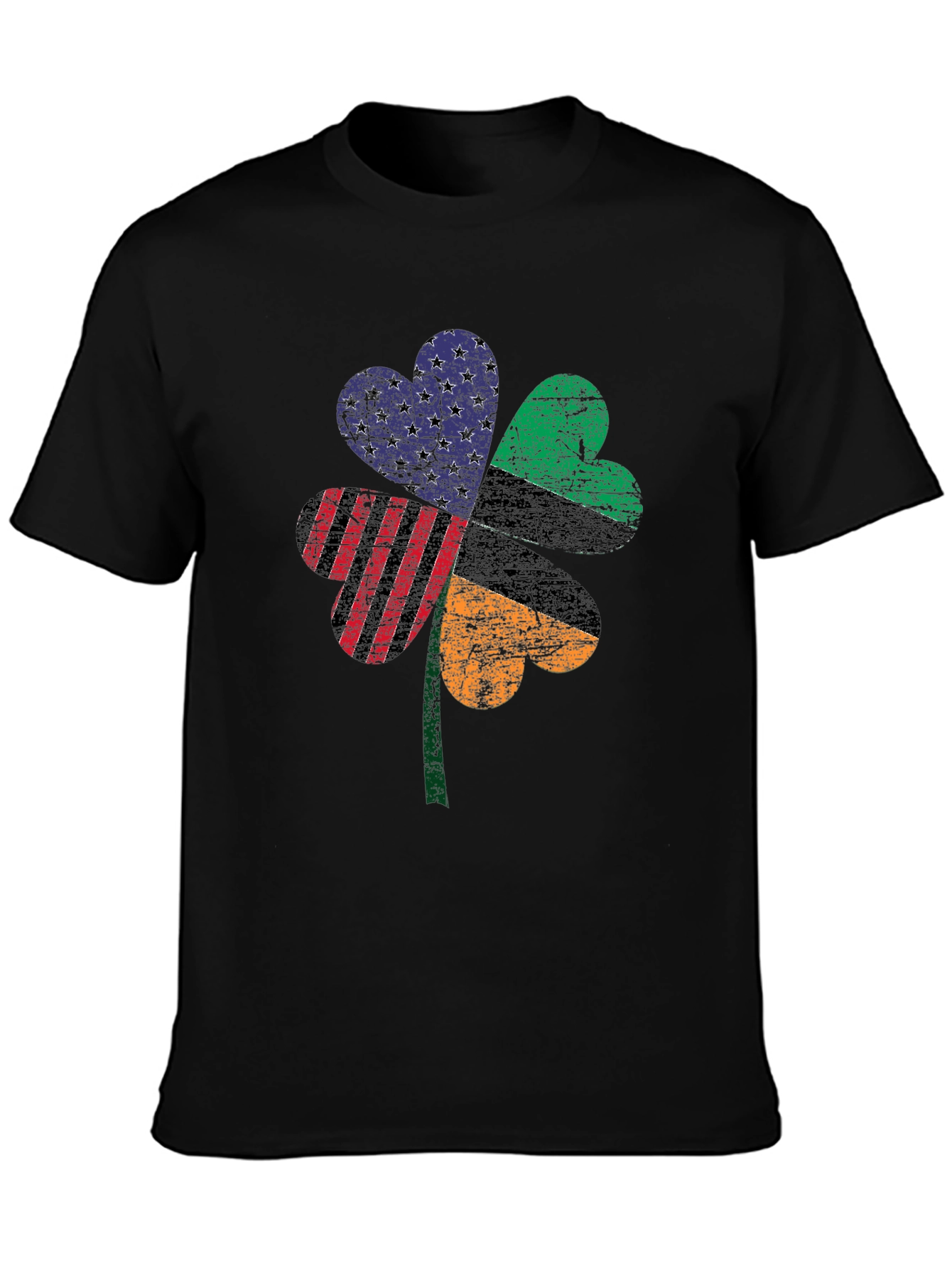 Patriotic Clover Graphic Tee - St. Patricks Day