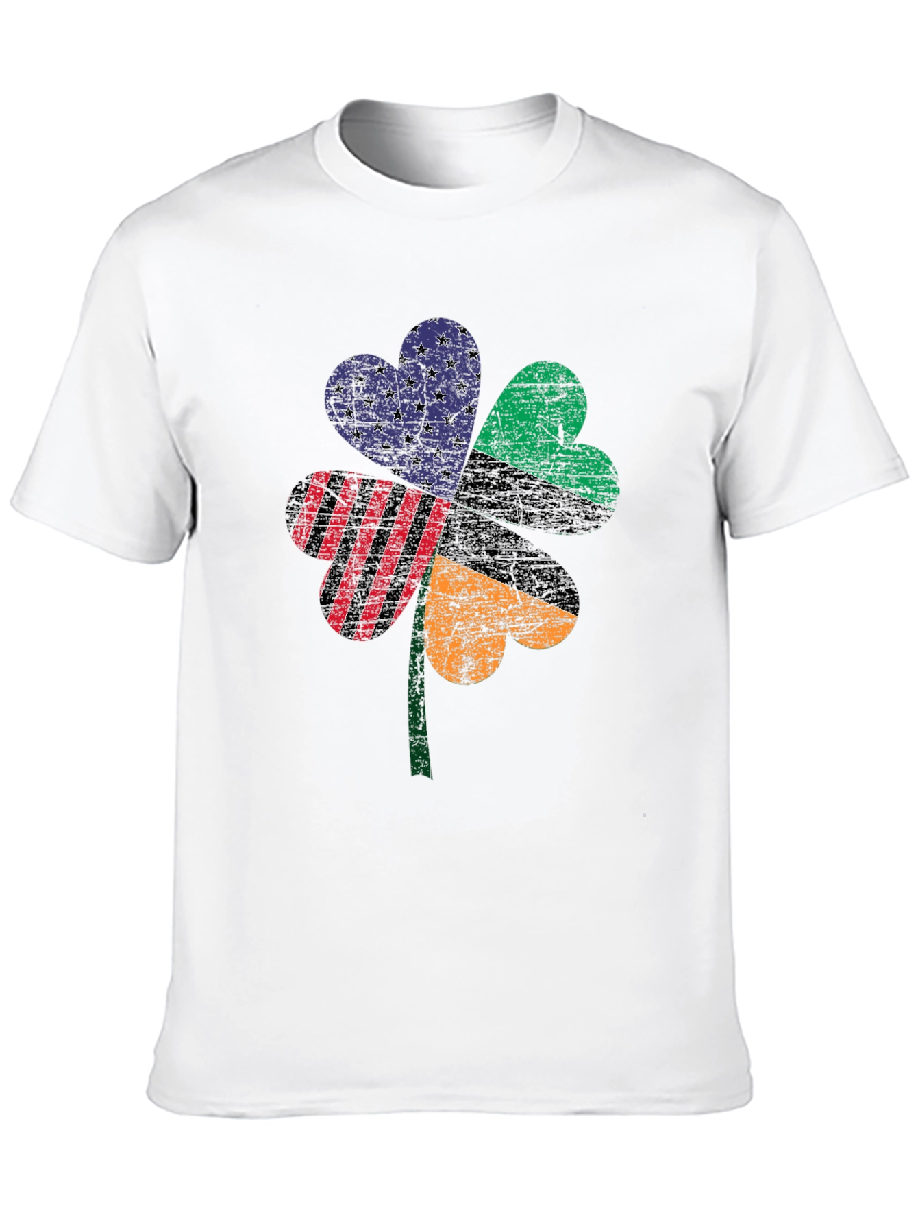 Patriotic Clover Graphic Tee - St. Patricks Day