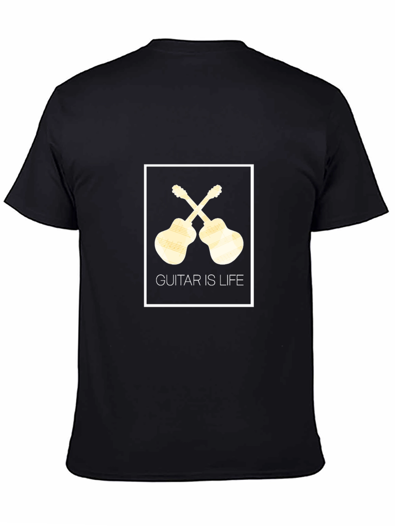 Guitar is Life Black T-Shirt