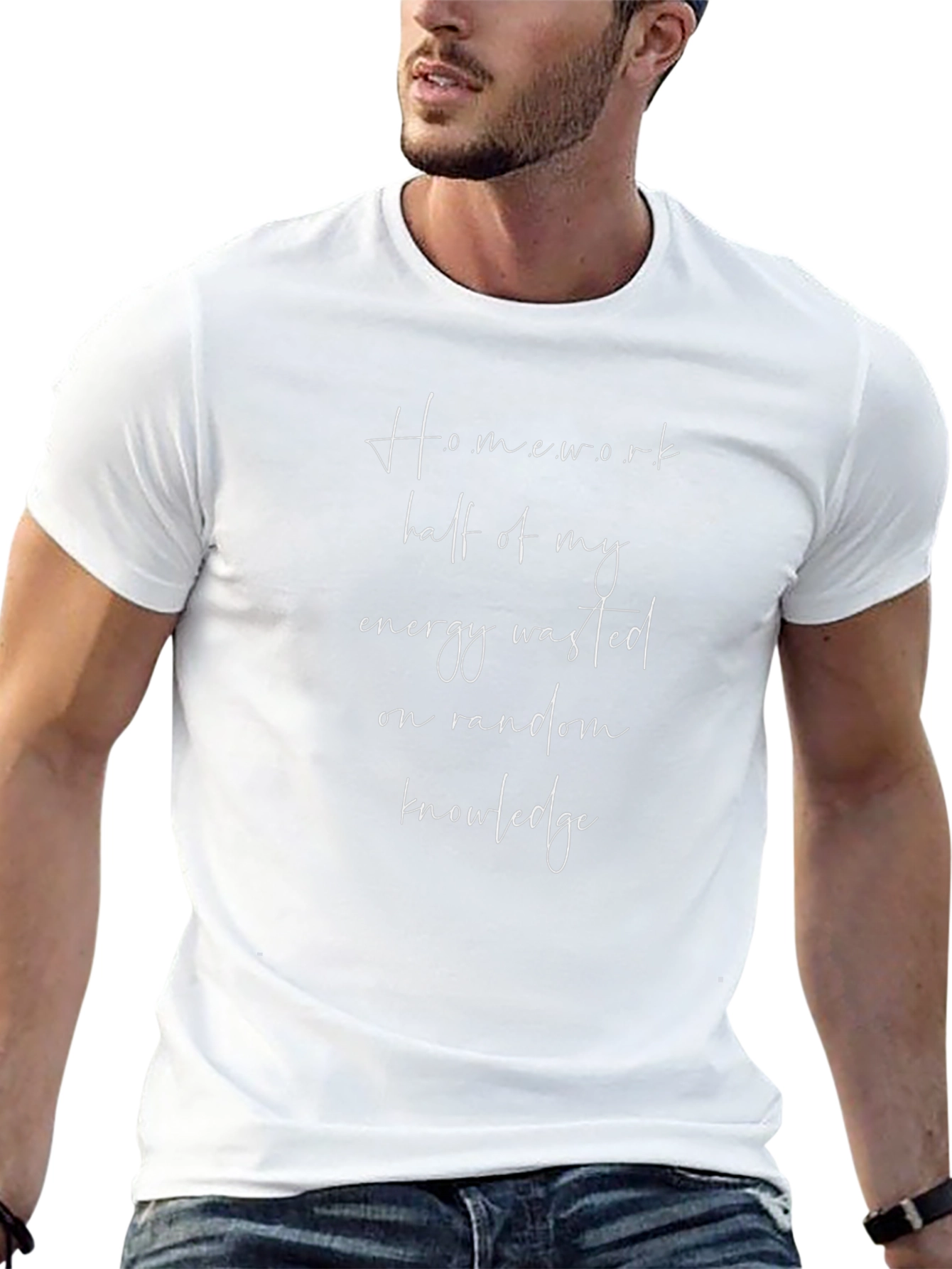 Homework Energy Waste Graphic Tee - Black