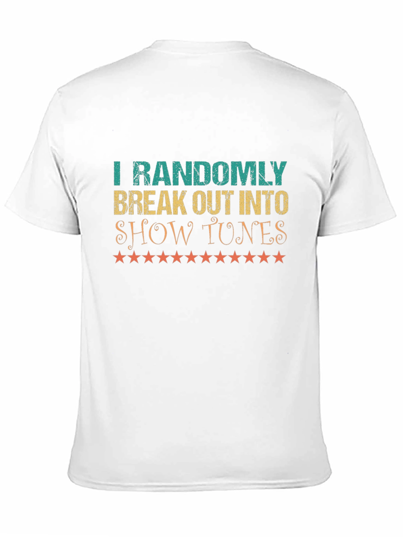 Show Tunes T-Shirt - Randomly Break Out - Black