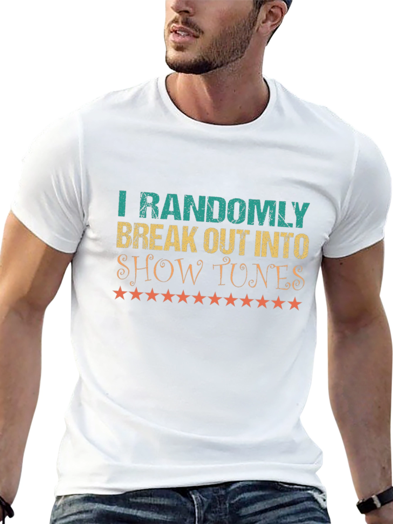 Show Tunes T-Shirt - Randomly Break Out - Black