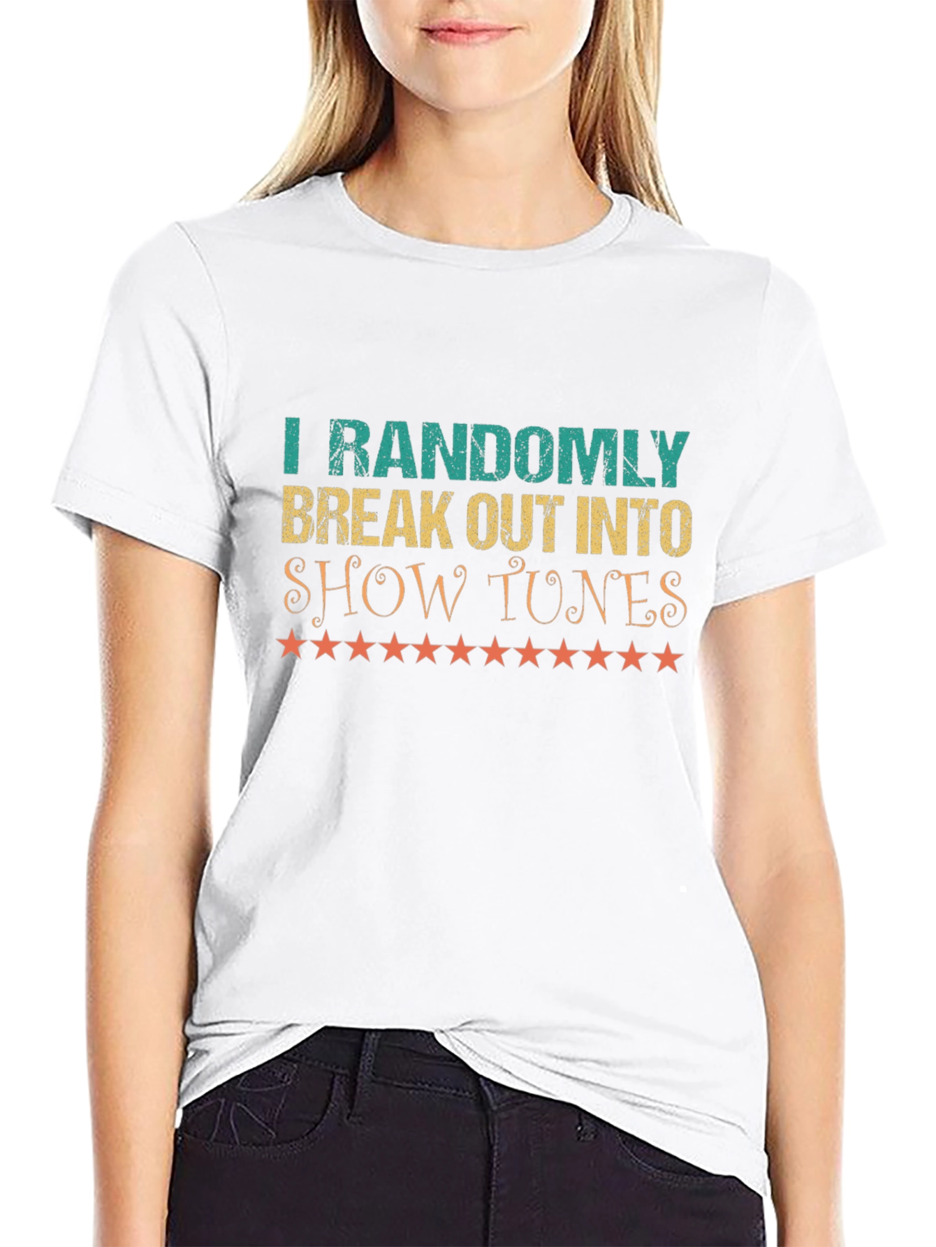 Show Tunes T-Shirt - Randomly Break Out - Black