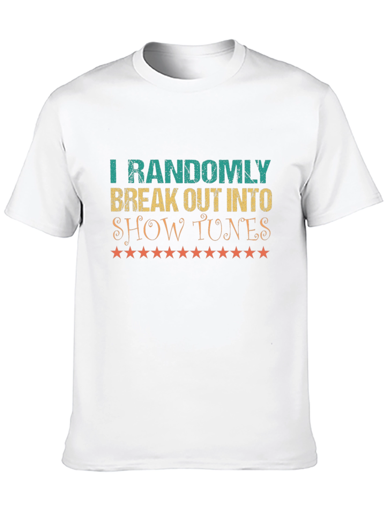 Show Tunes T-Shirt - Randomly Break Out - Black