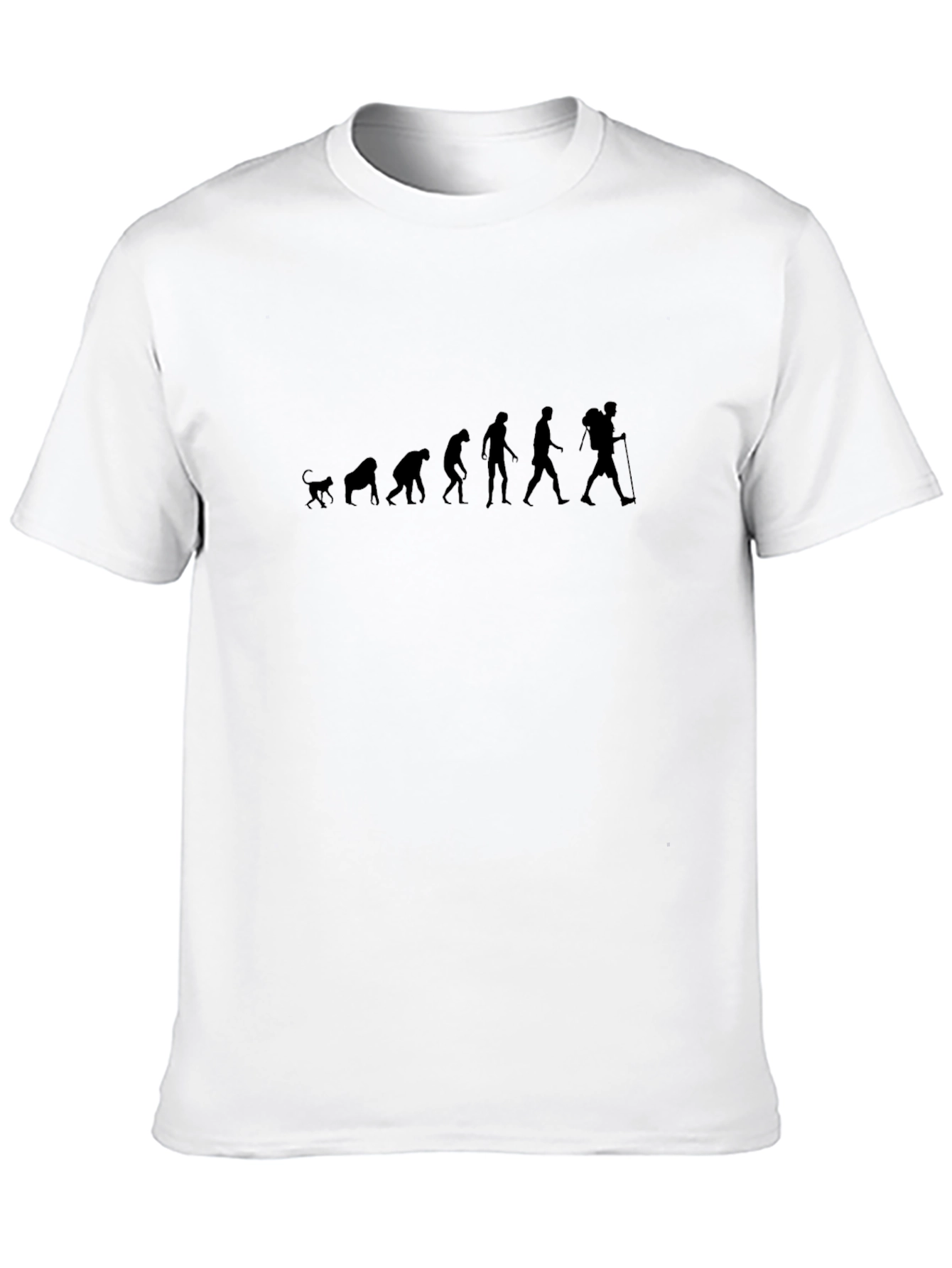 Evolution of Hiker Graphic T-Shirt