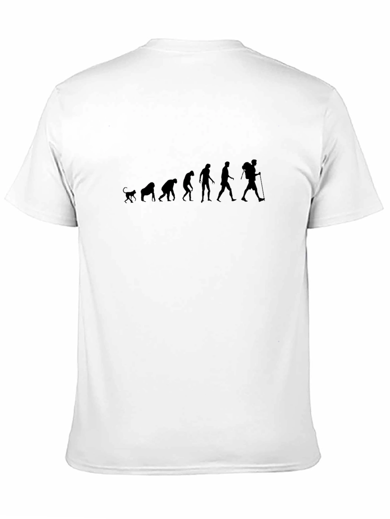 Evolution of Hiker Graphic T-Shirt
