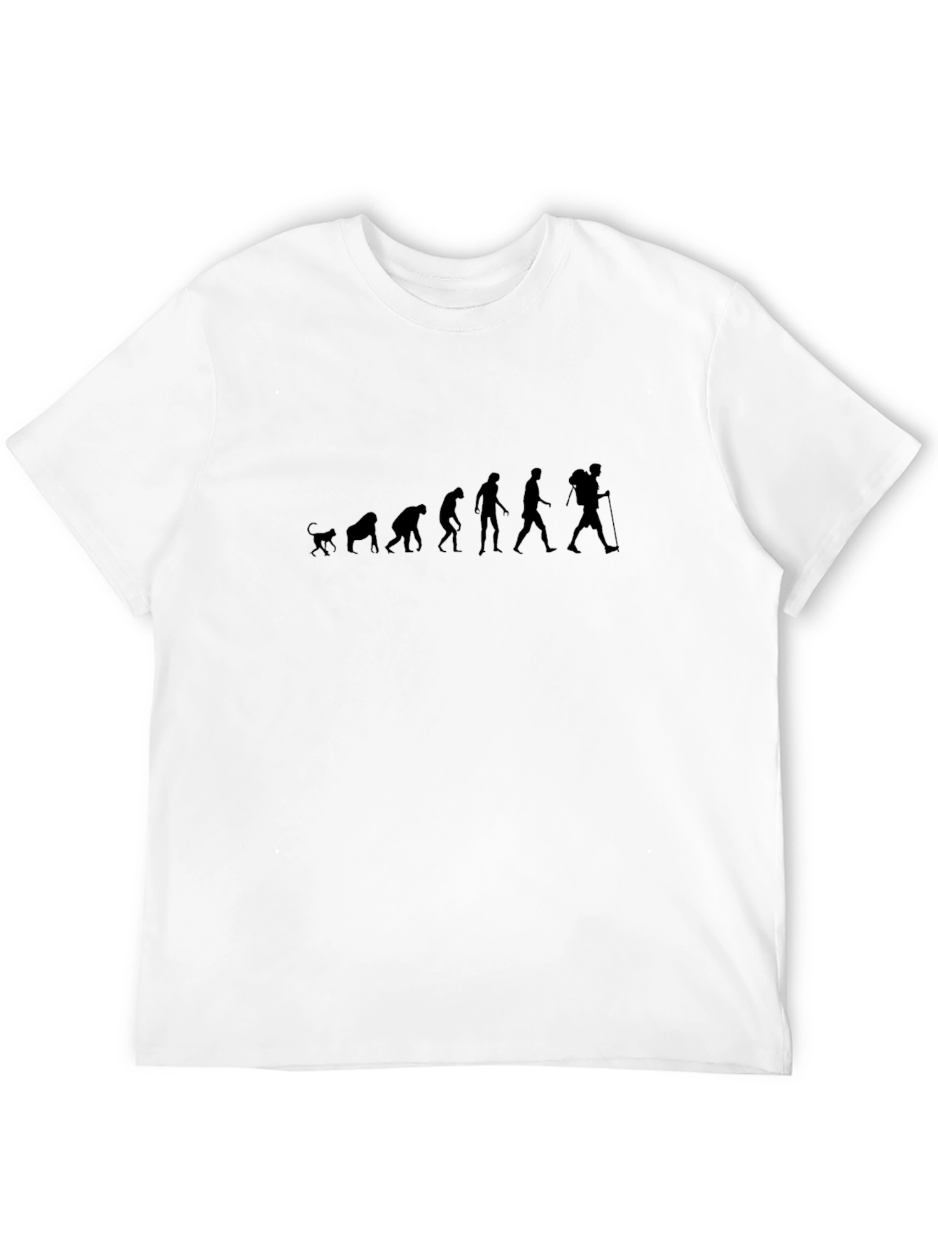 Evolution of Hiker Graphic T-Shirt