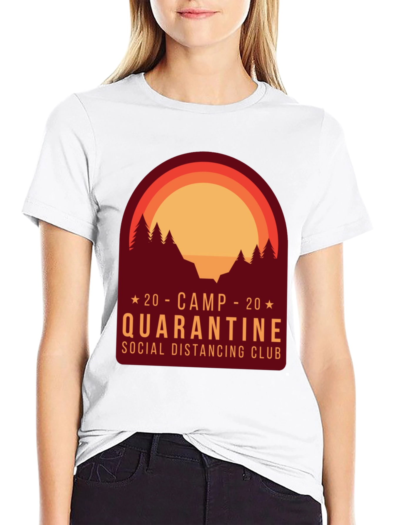 Camp Quarantine Social Distancing Club T-Shirt