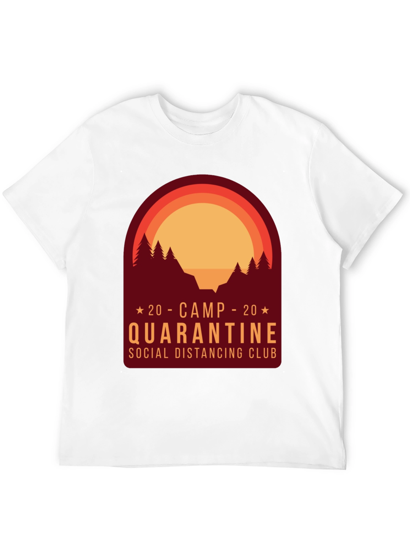 Camp Quarantine Social Distancing Club T-Shirt
