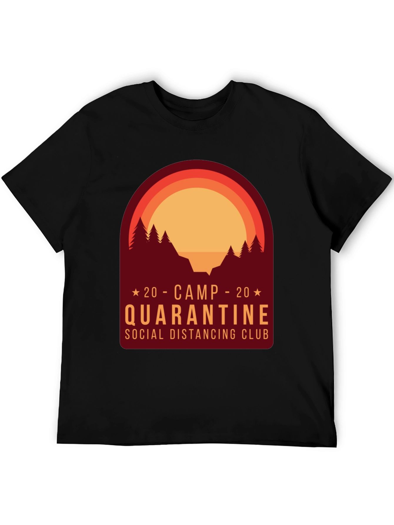 Camp Quarantine Social Distancing Club T-Shirt