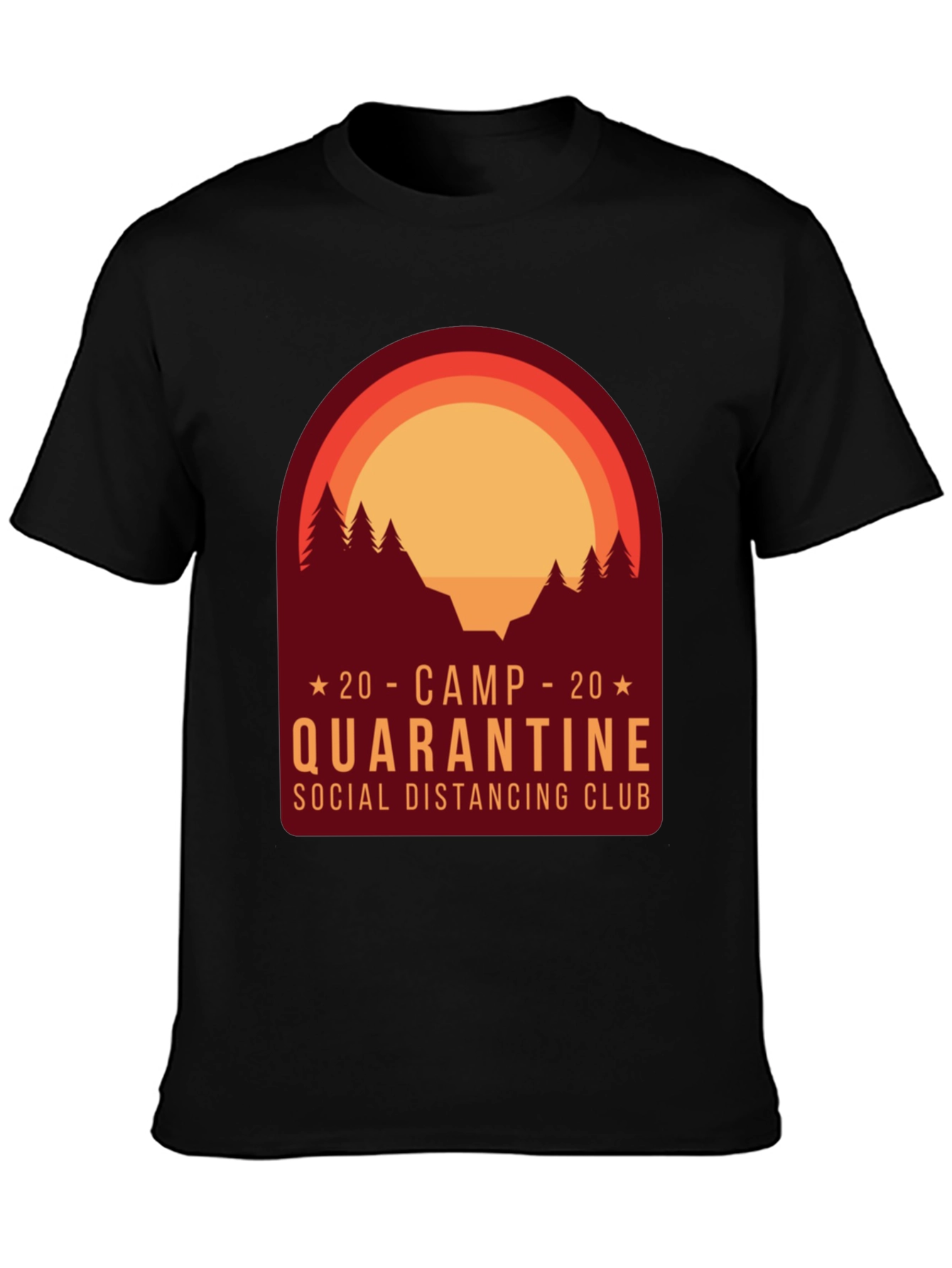 Camp Quarantine Social Distancing Club T-Shirt