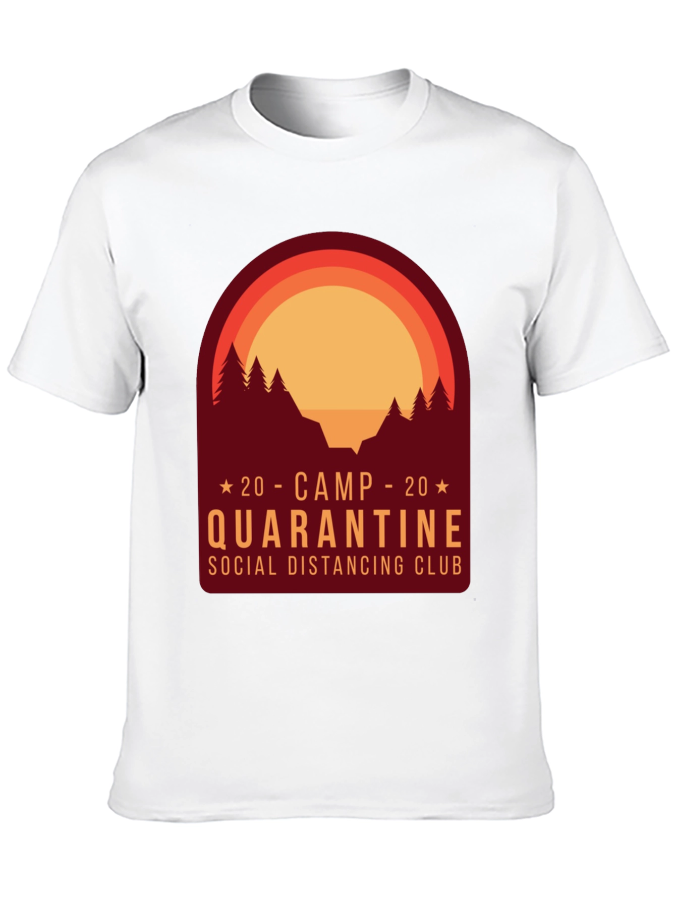 Camp Quarantine Social Distancing Club T-Shirt