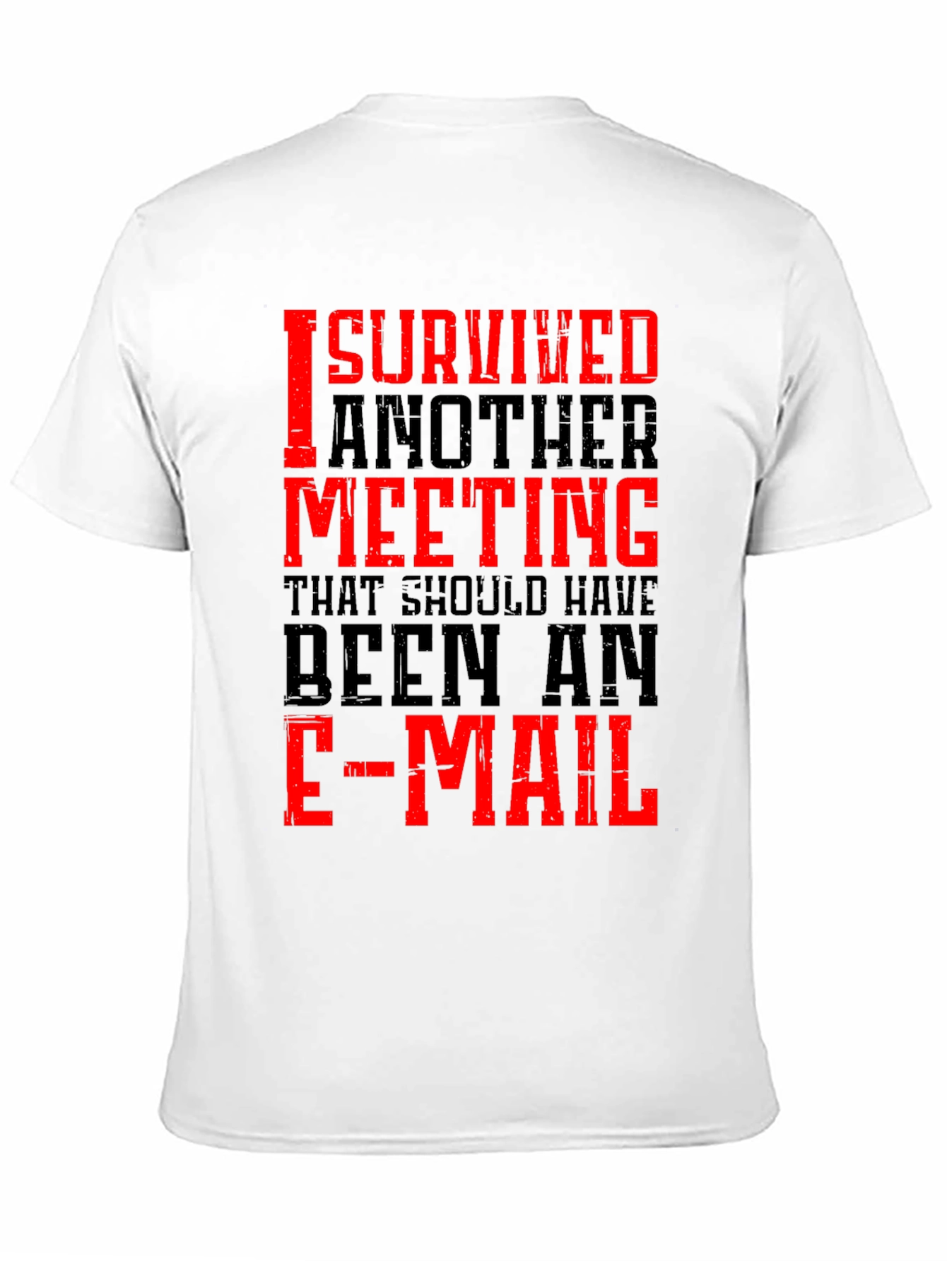 I Survived Another Meeting Black T-Shirt