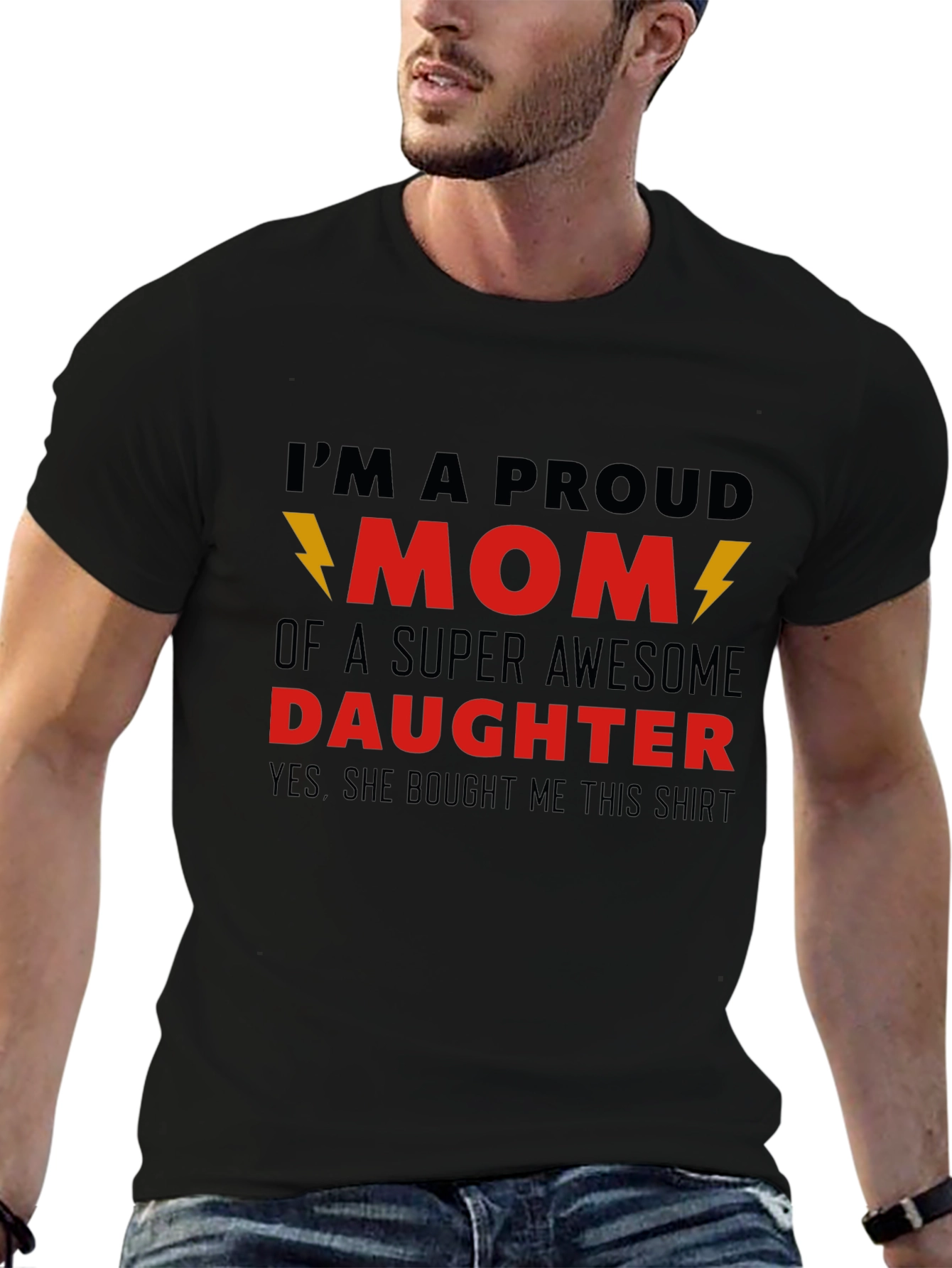 Proud Mom T-Shirt - Awesome Daughter Gift