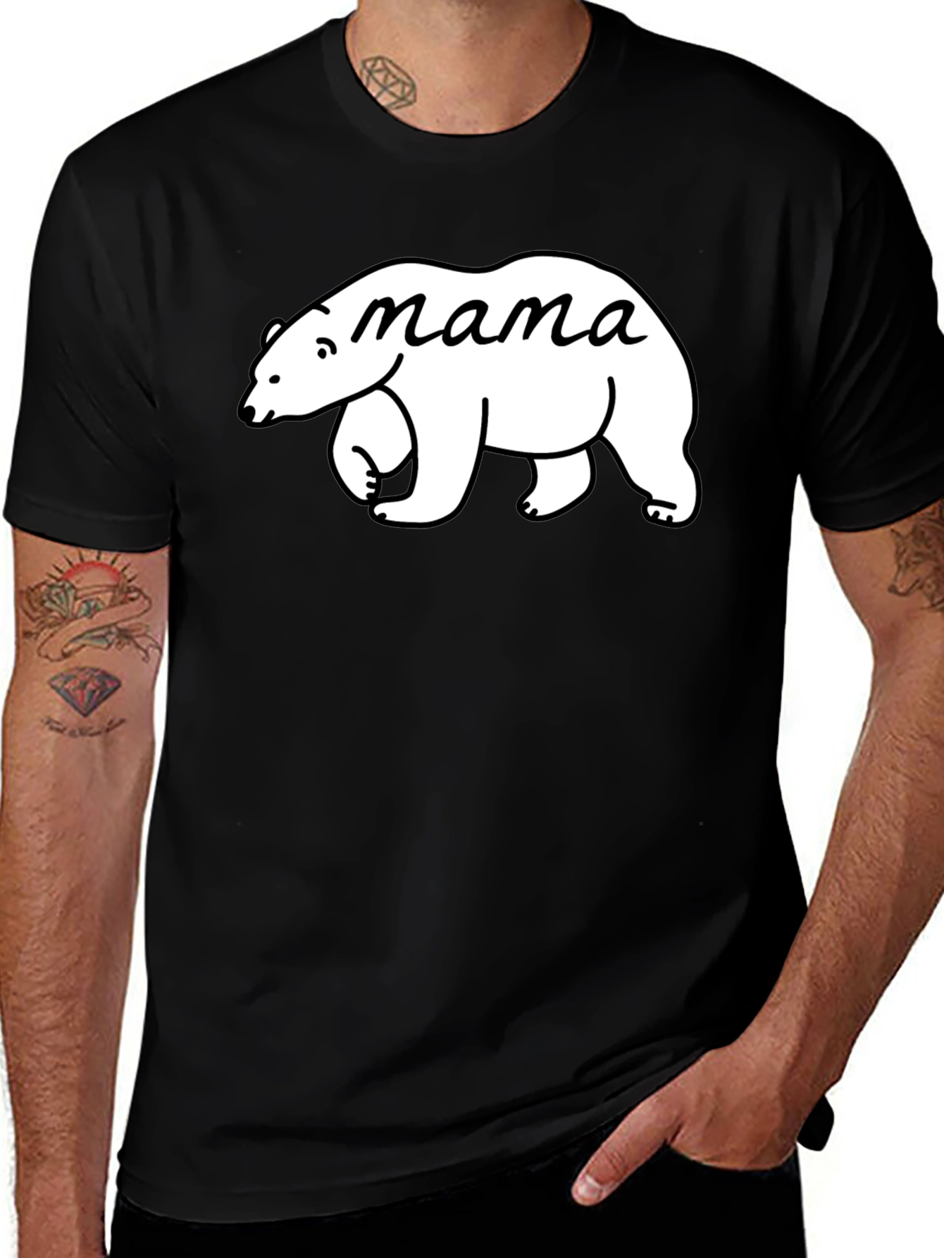 Mama Bear Graphic Tee - Cute Mom T-Shirt