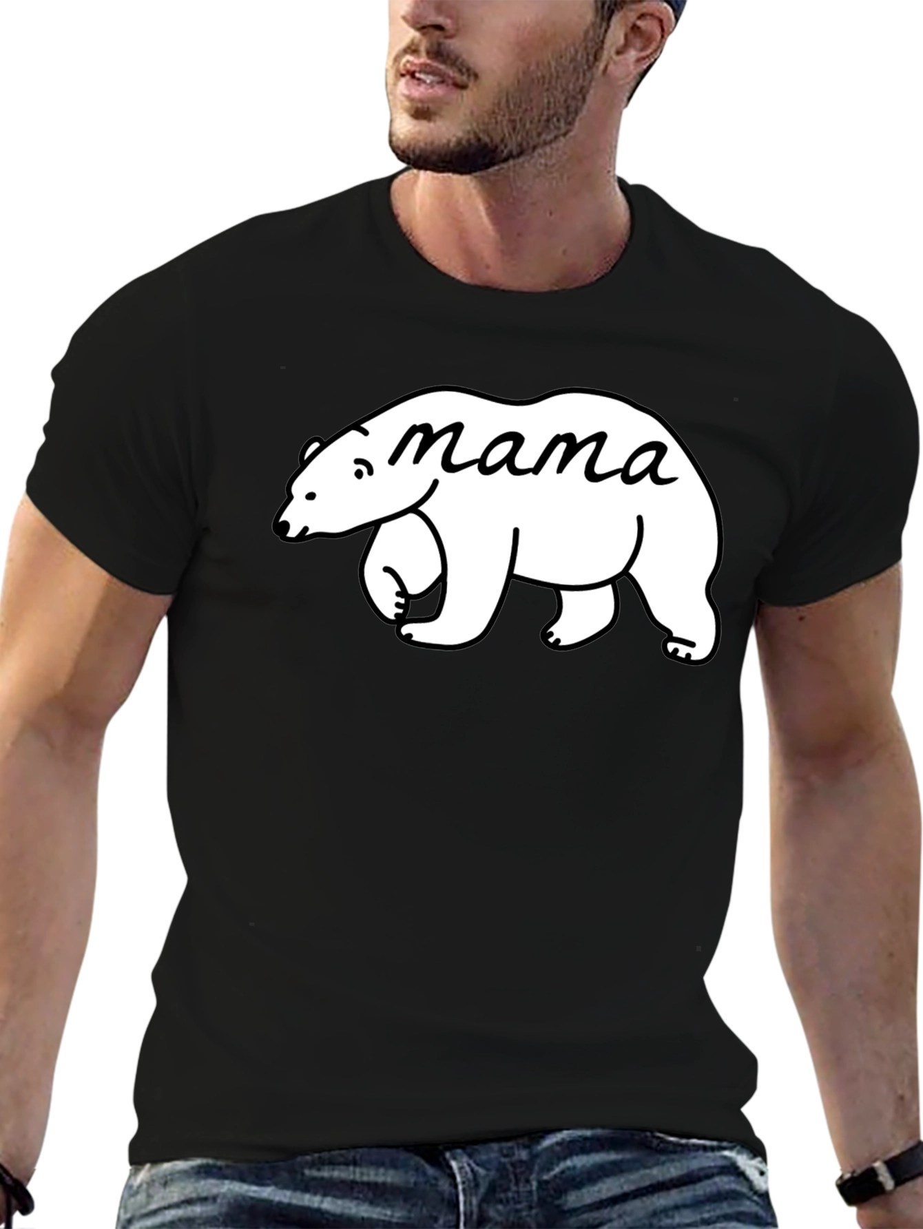 Mama Bear Graphic Tee - Cute Mom T-Shirt