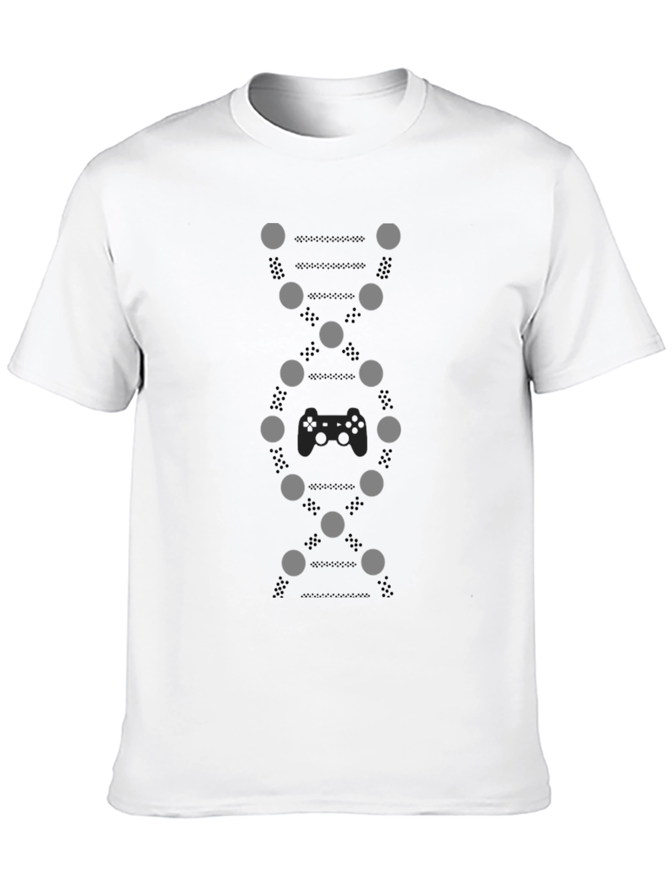 Gamer DNA Graphic Tee - Black Cotton T-Shirt