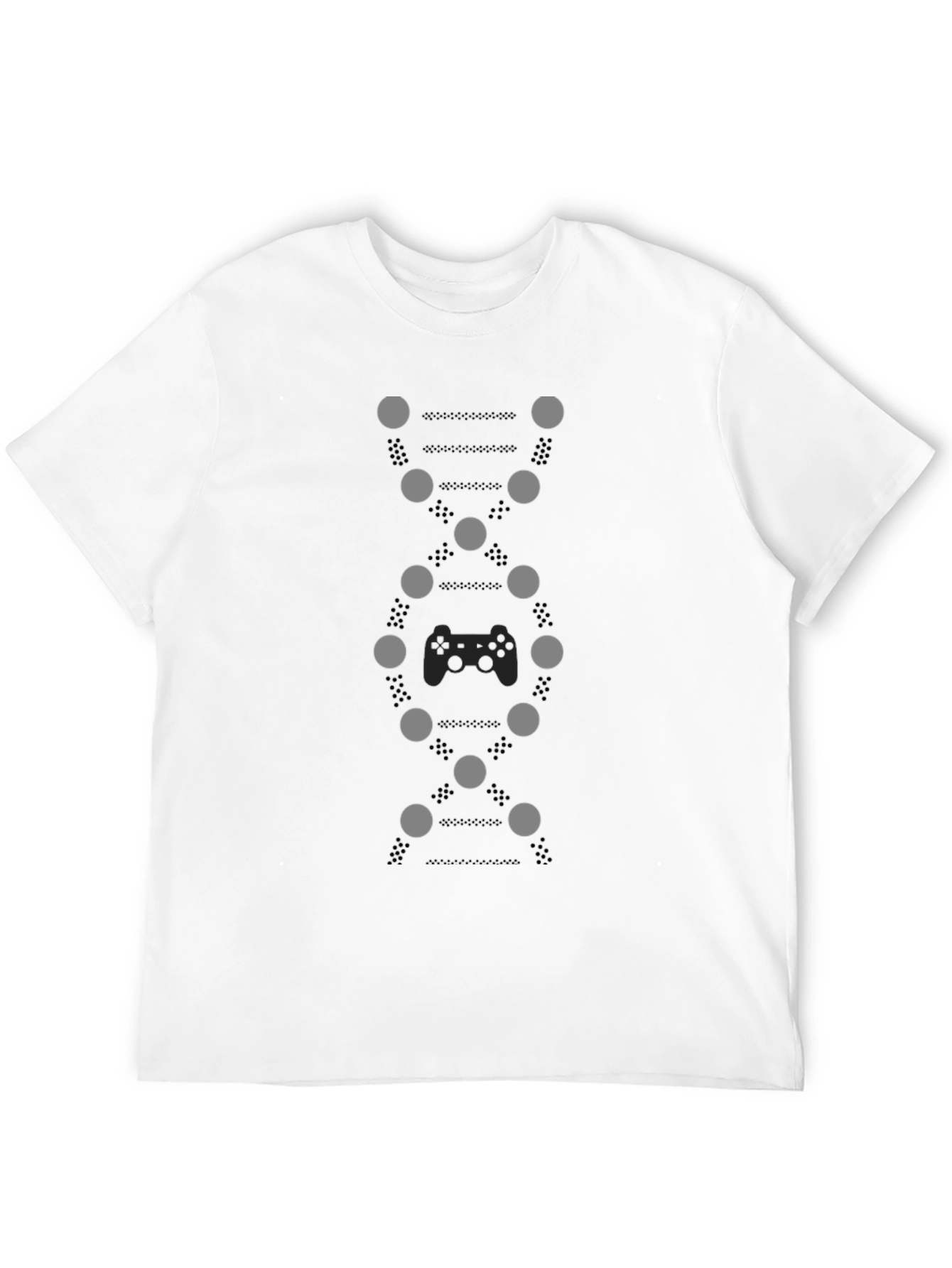 Gamer DNA Graphic Tee - Black Cotton T-Shirt