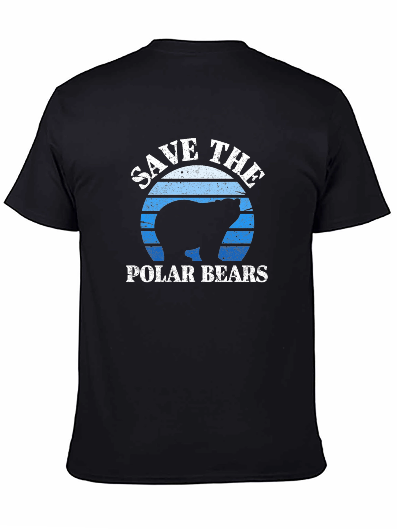Save the Polar Bears Graphic Tee - Black