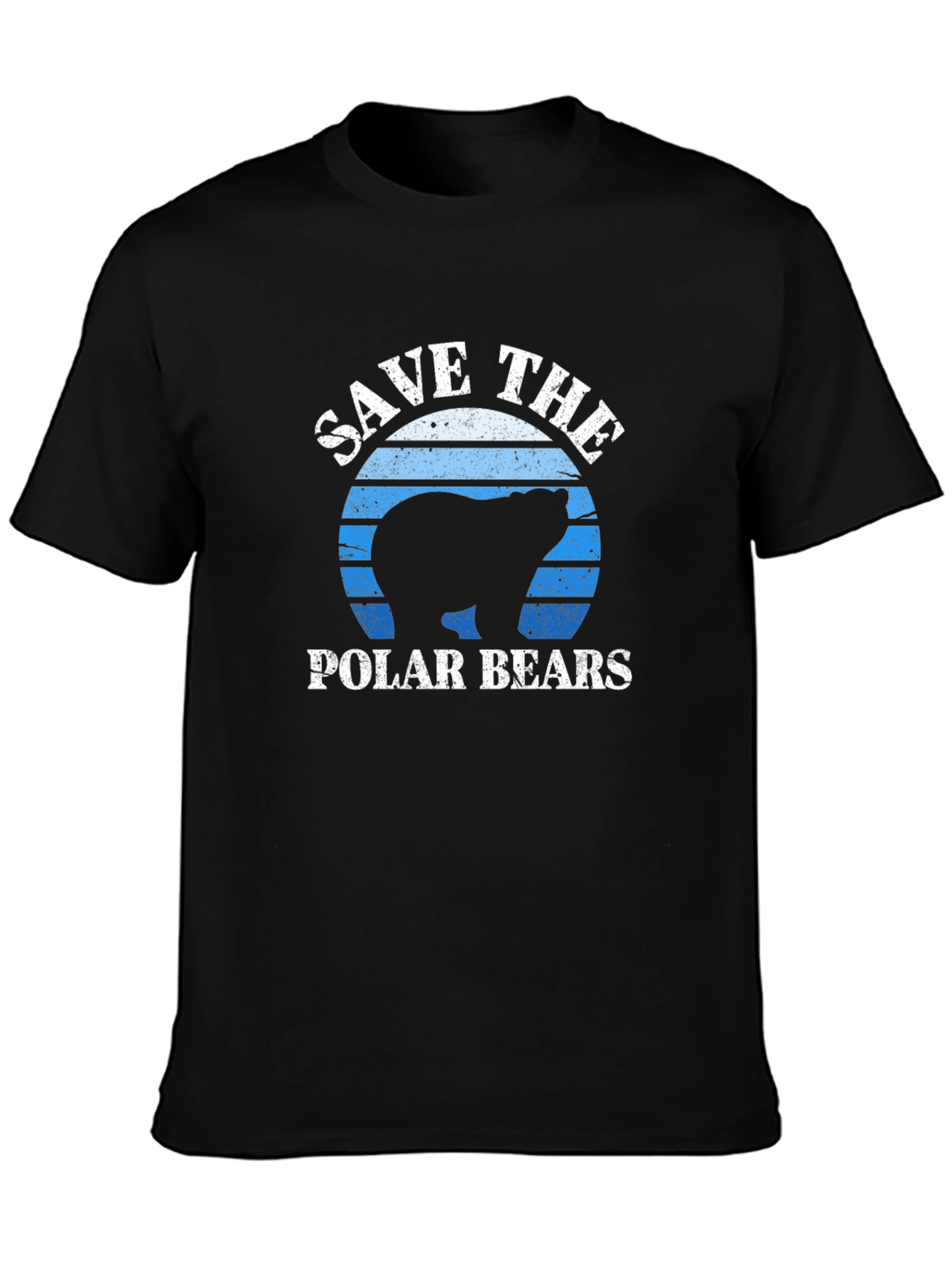 Save the Polar Bears Graphic Tee - Black