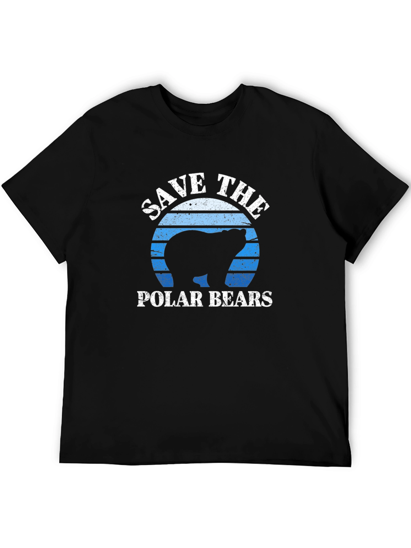 Save the Polar Bears Graphic Tee - Black