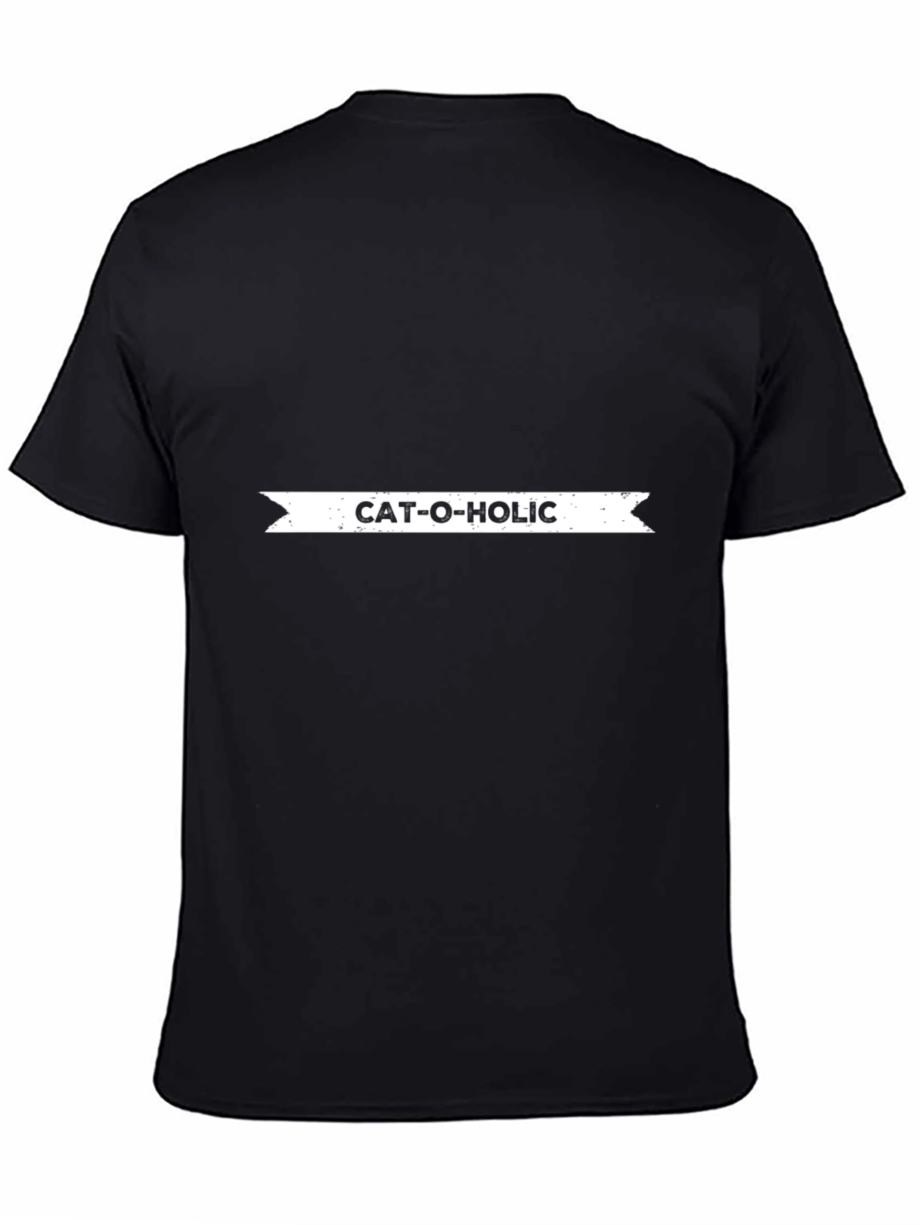 Cat-O-Holic Black T-Shirt