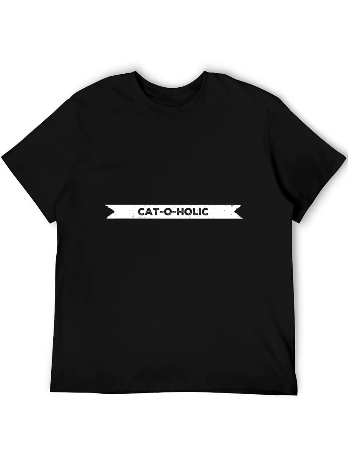 Cat-O-Holic Black T-Shirt