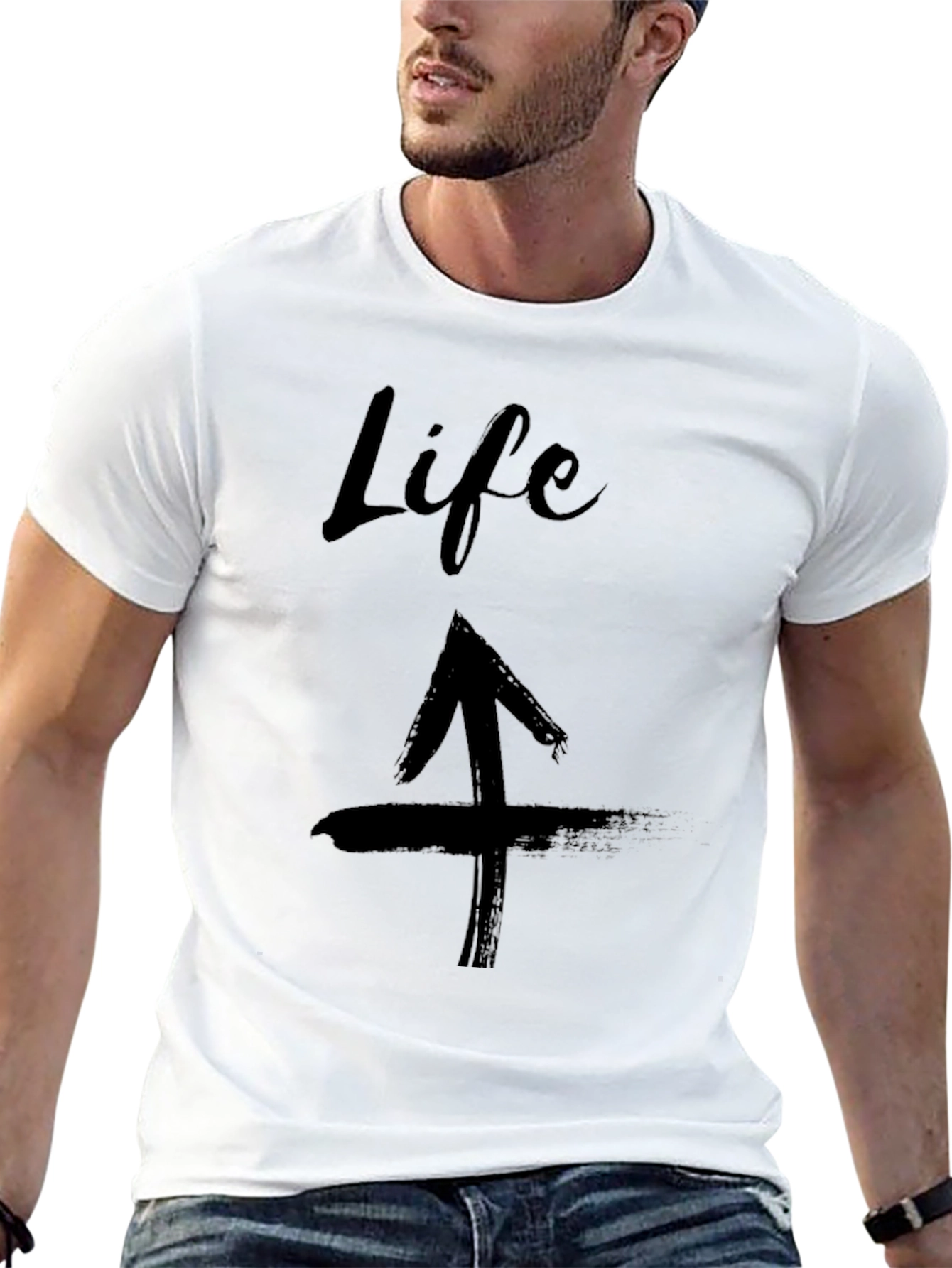Life Arrow Graphic Tee - Black