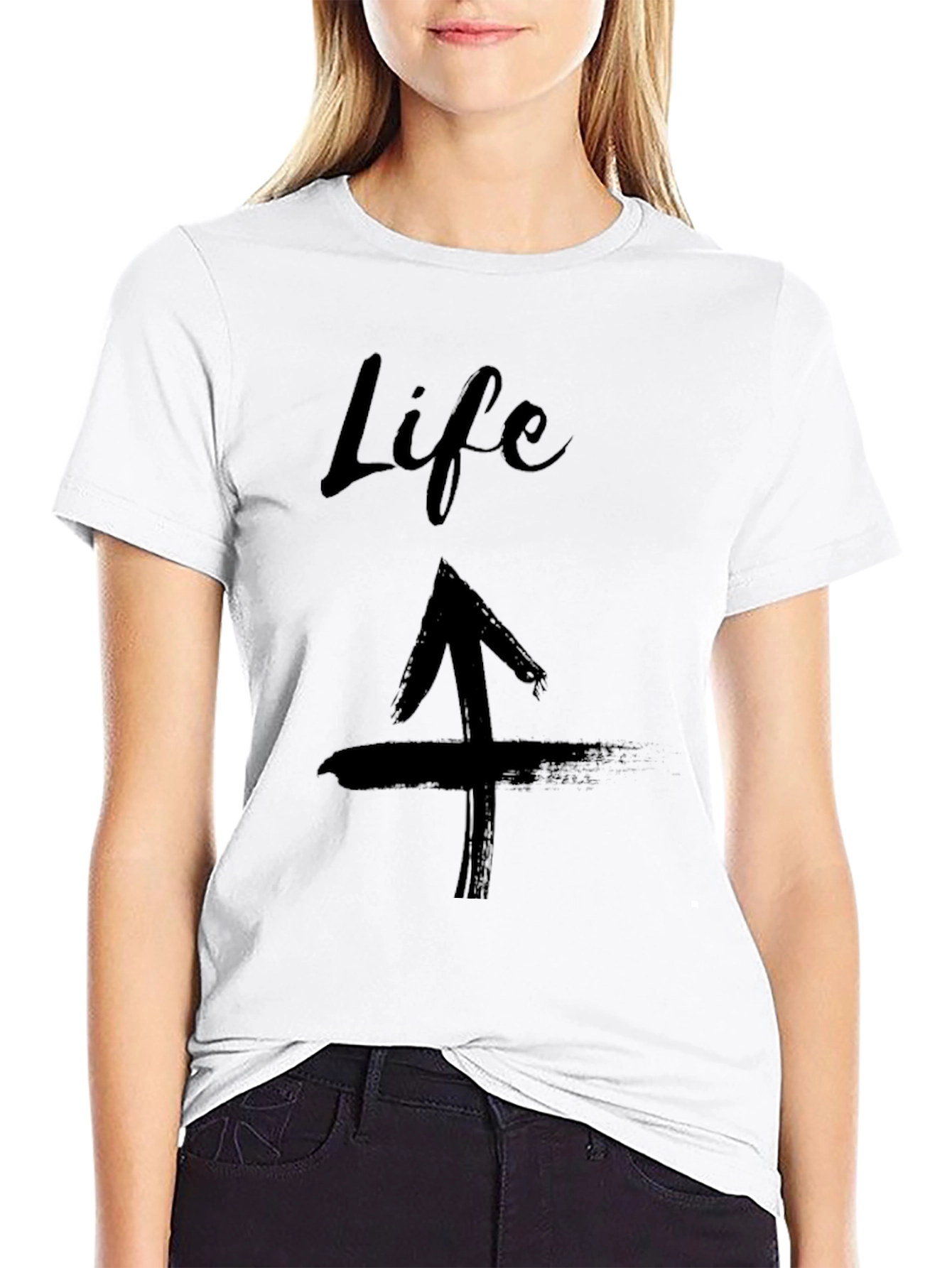 Life Arrow Graphic Tee - Black