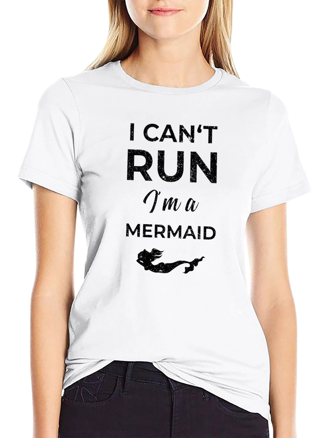 I Cant Run Im a Mermaid Graphic T-Shirt