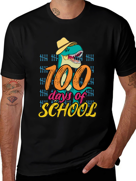 100 Days of School T-Rex T-Shirt