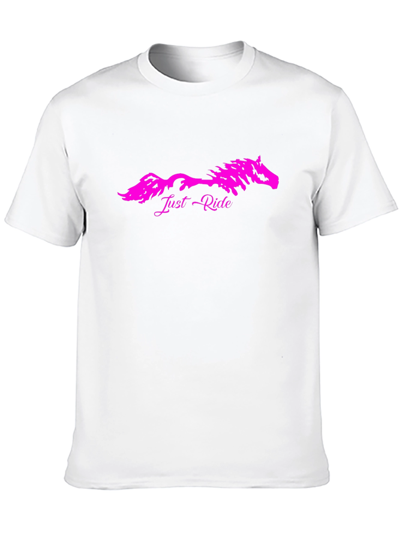 Just Ride Horse Graphic T-Shirt - Black