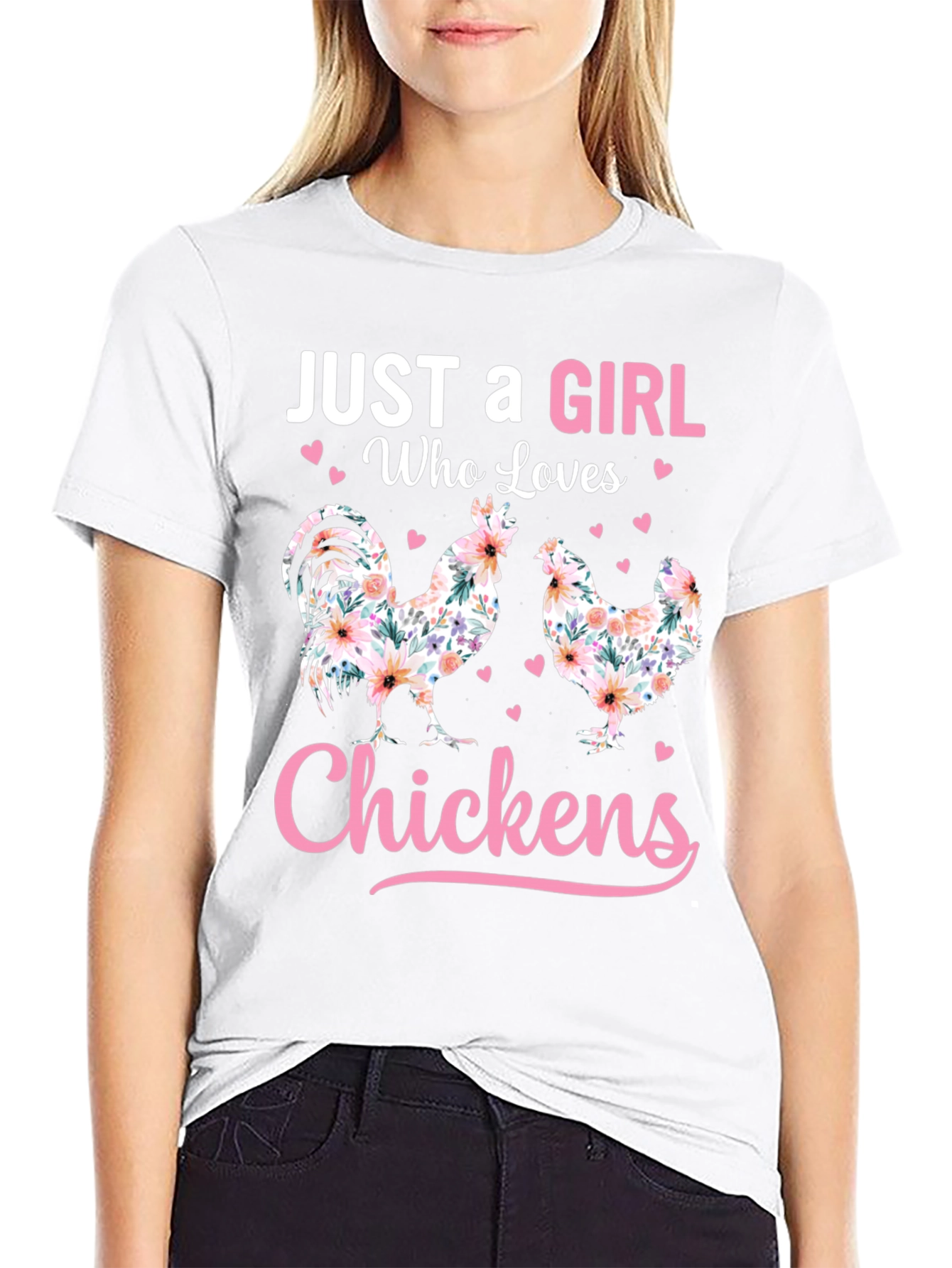 Just a Girl Who Loves Chickens T-Shirt