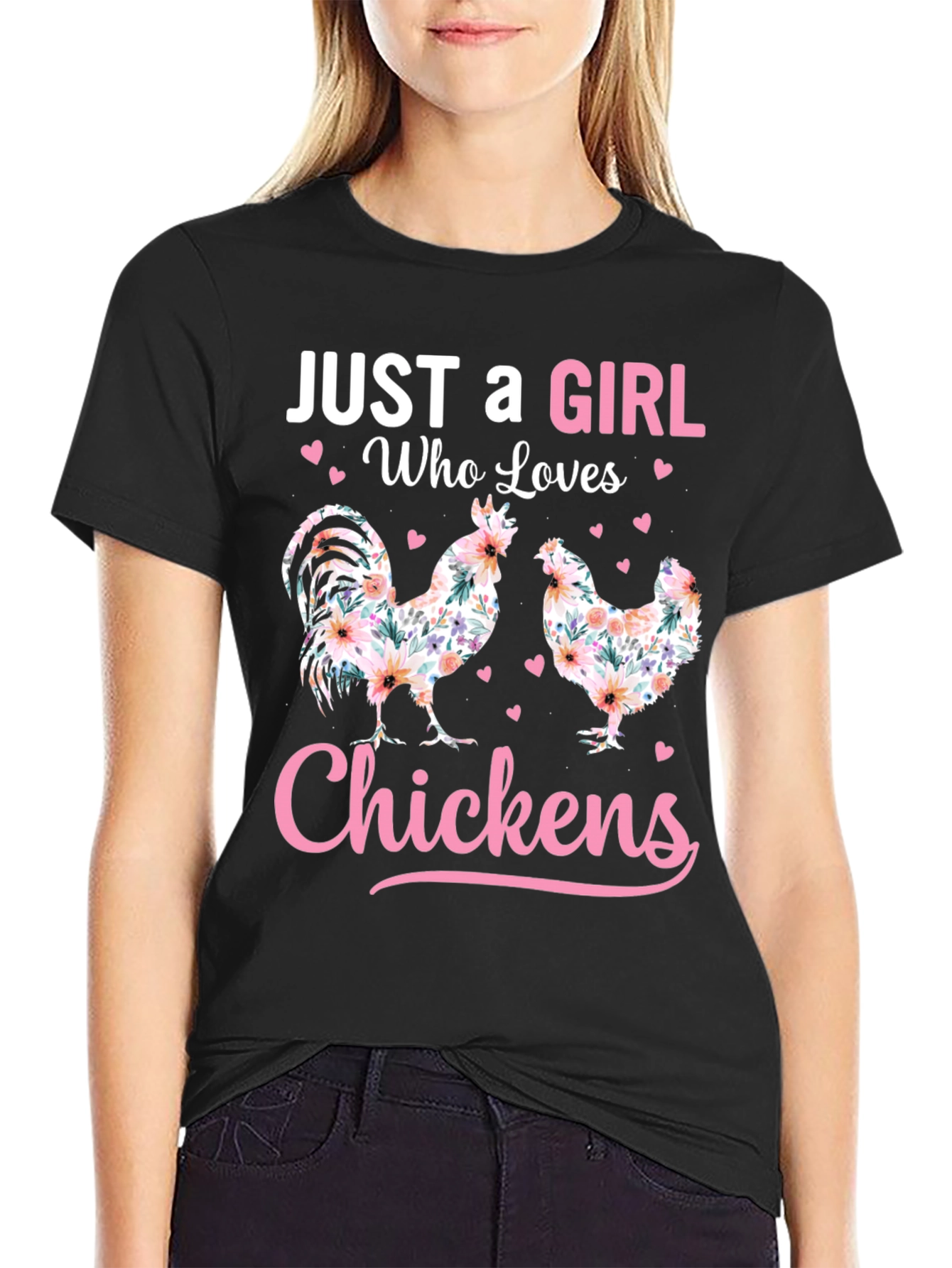 Just a Girl Who Loves Chickens T-Shirt