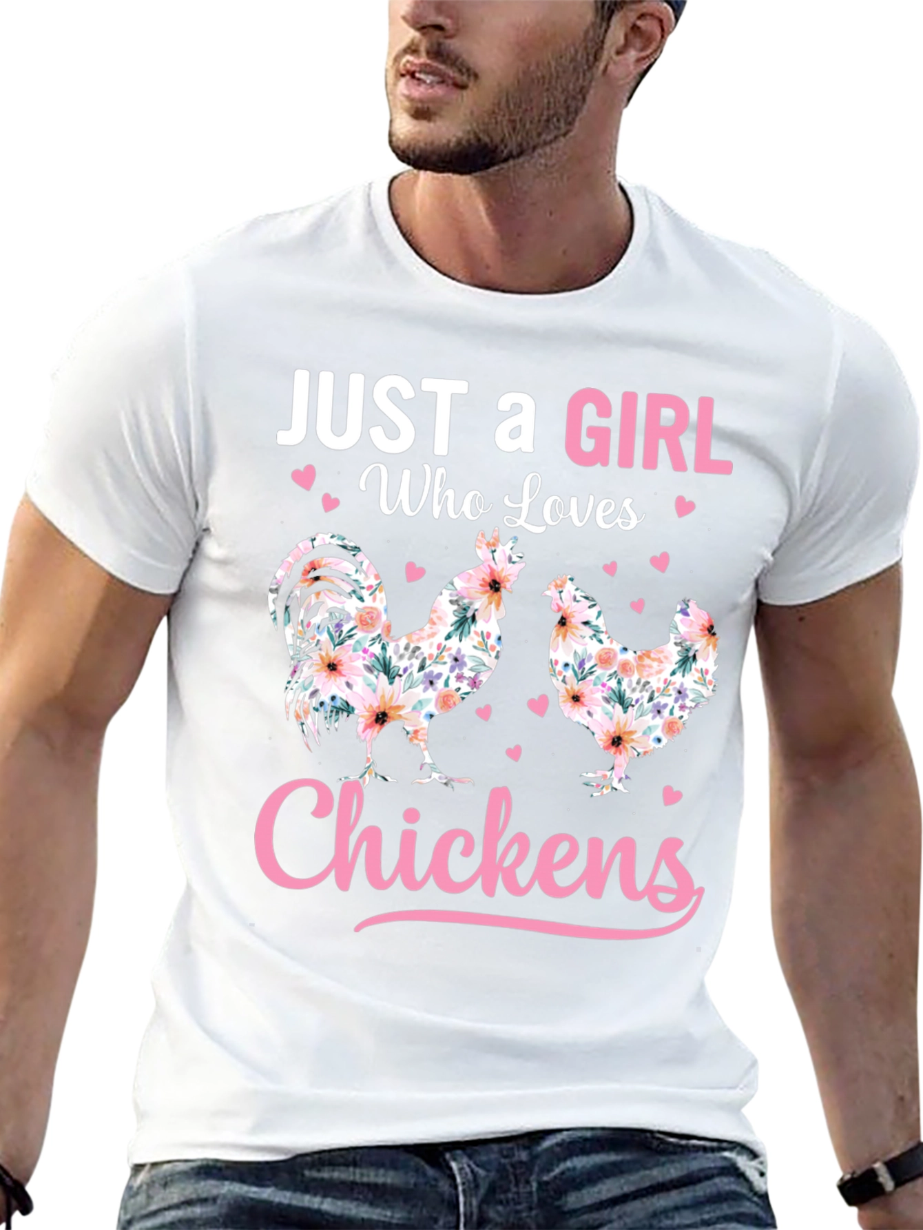 Just a Girl Who Loves Chickens T-Shirt