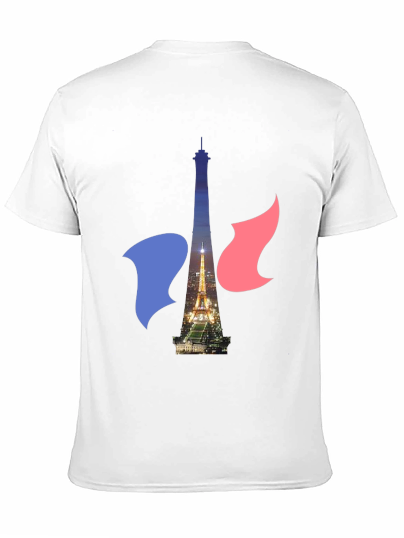 Paris Eiffel Tower Graphic Tee - French Flag