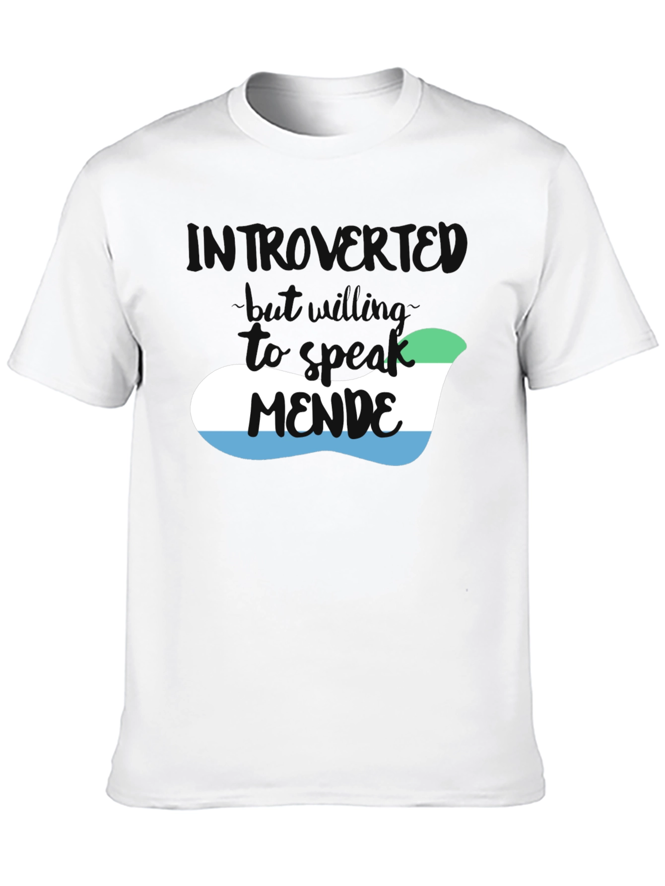 Introvert Mende Sierra Leone Flag T-Shirt