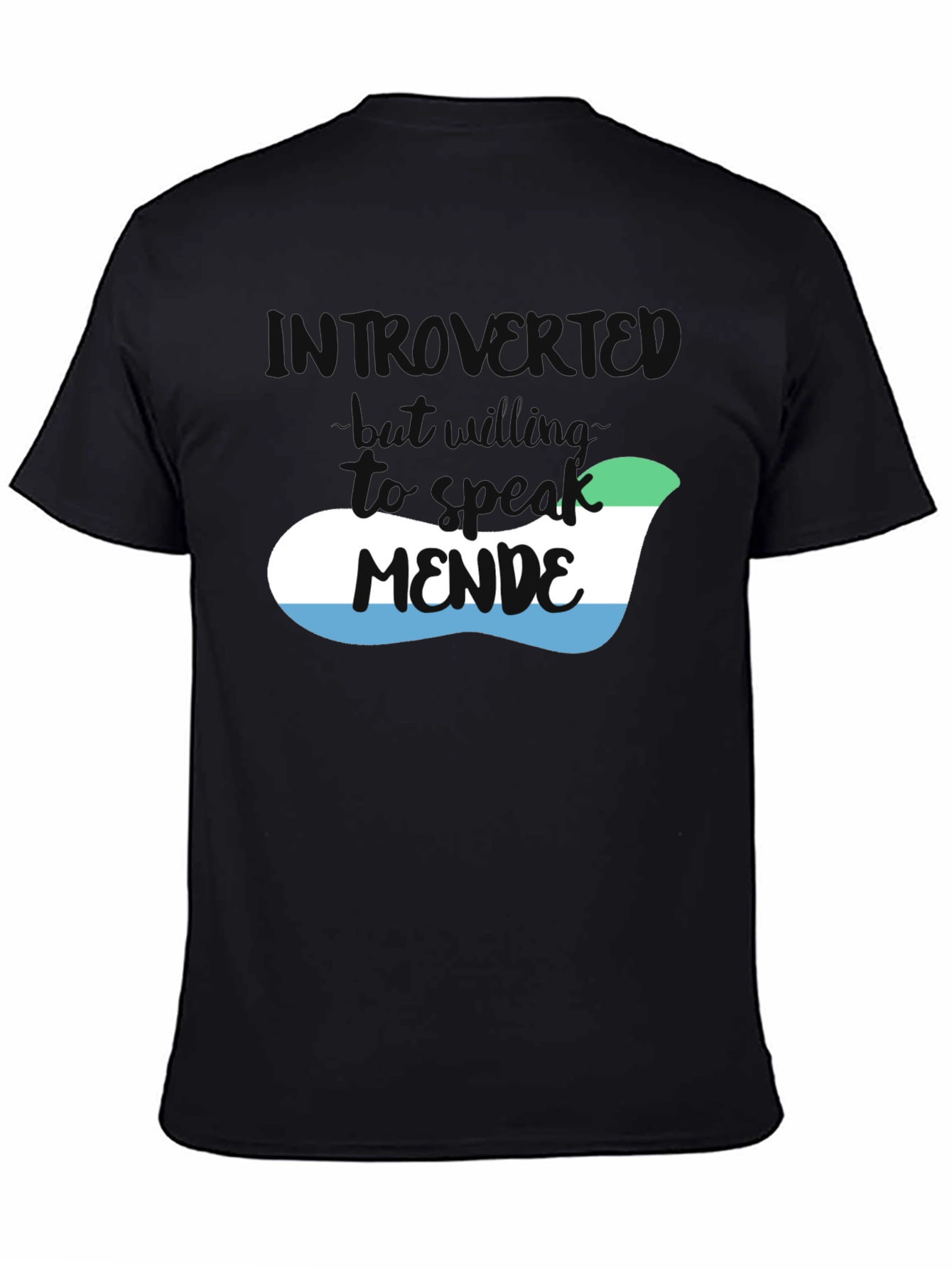 Introvert Mende Sierra Leone Flag T-Shirt